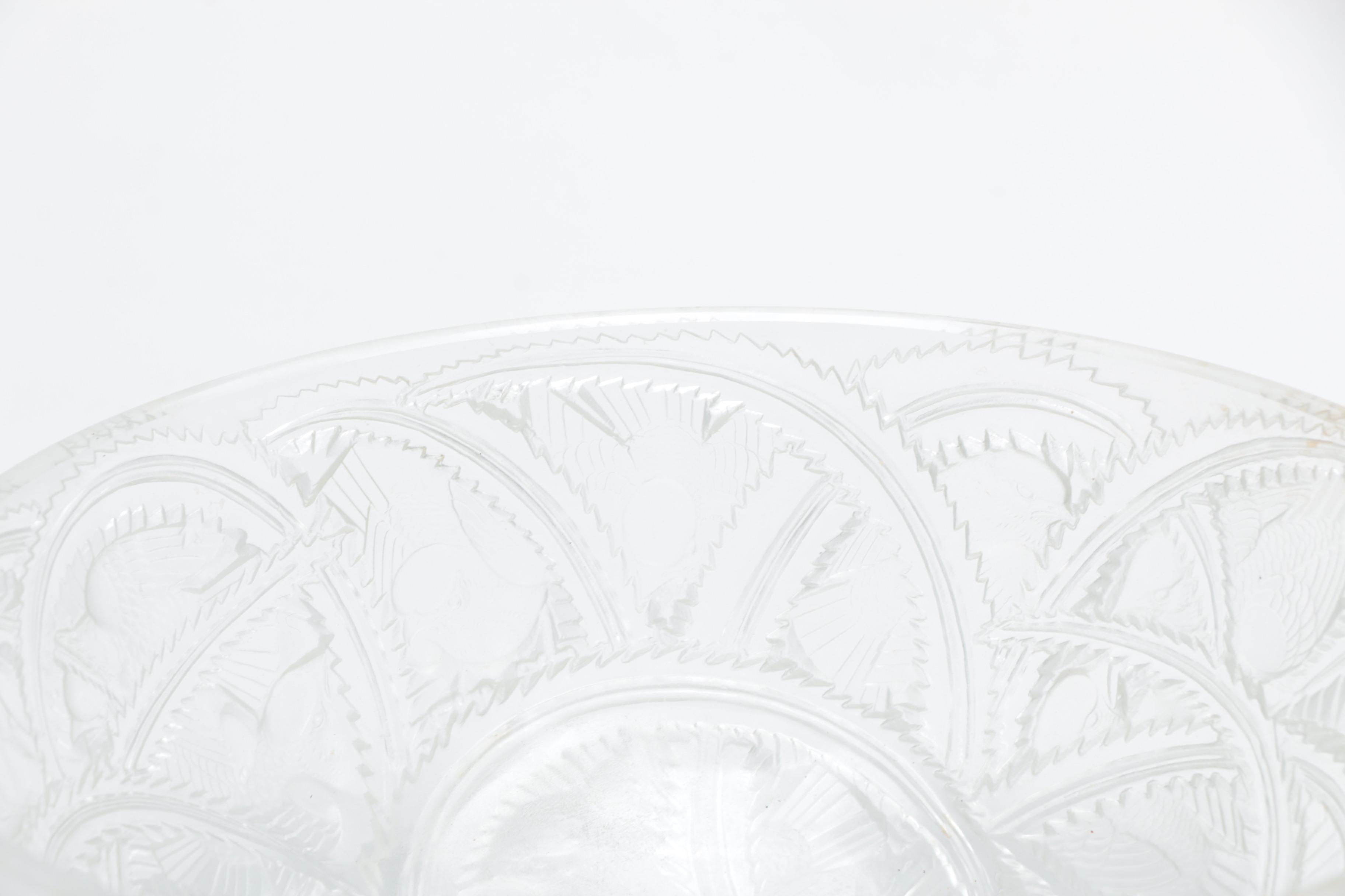 Lalique "Pinson" Crystal Bowl