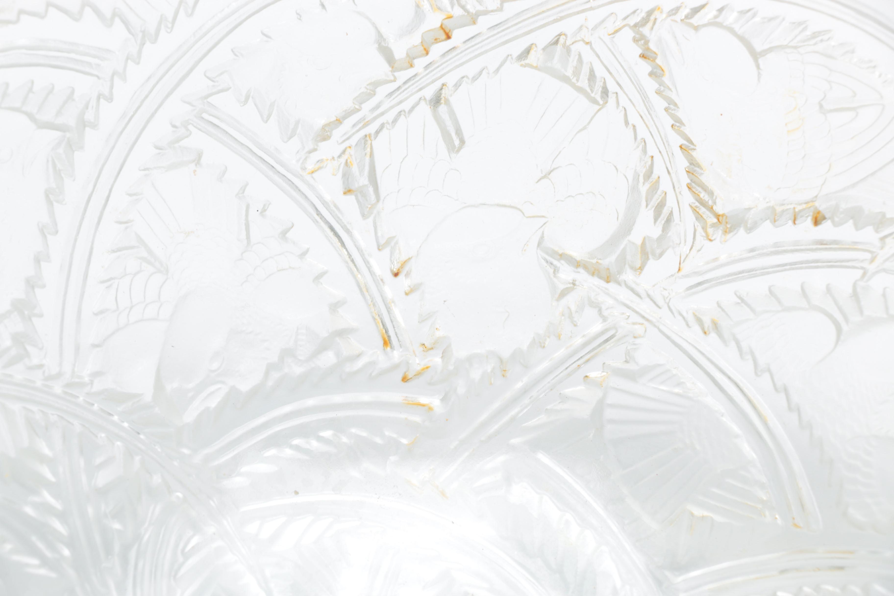 Lalique "Pinson" Crystal Bowl