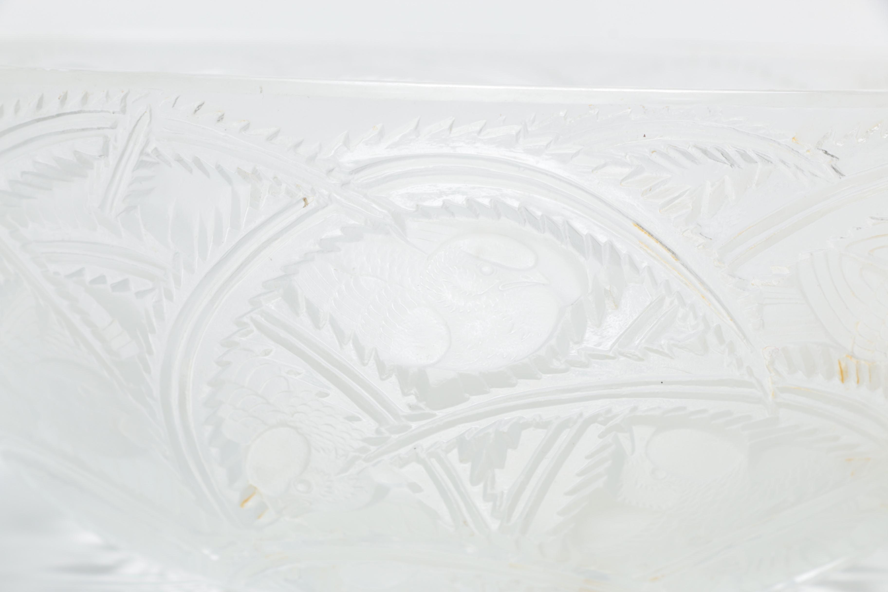 Lalique "Pinson" Crystal Bowl