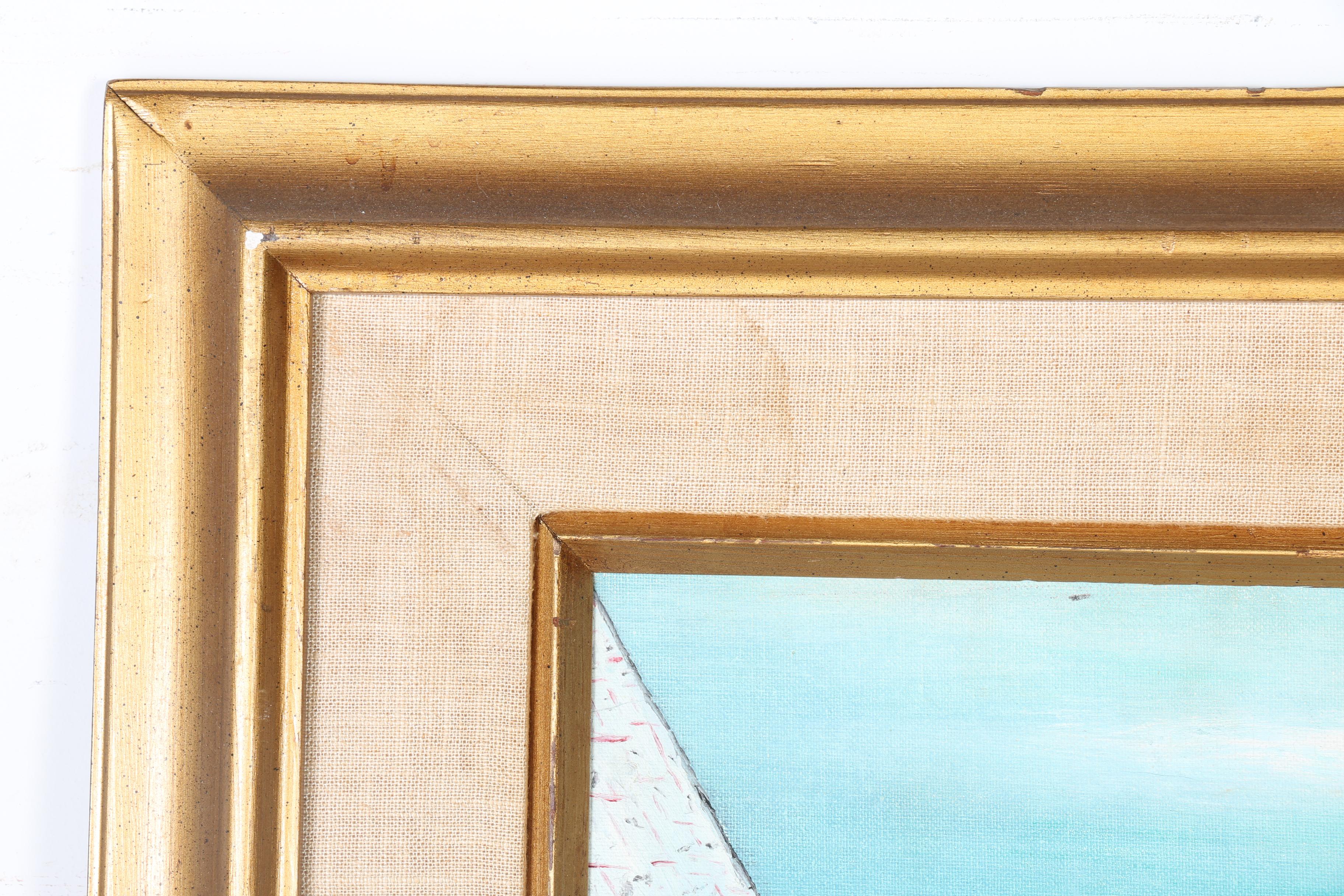 James La Bar Oil on Canvas Board "Bar Harbor"