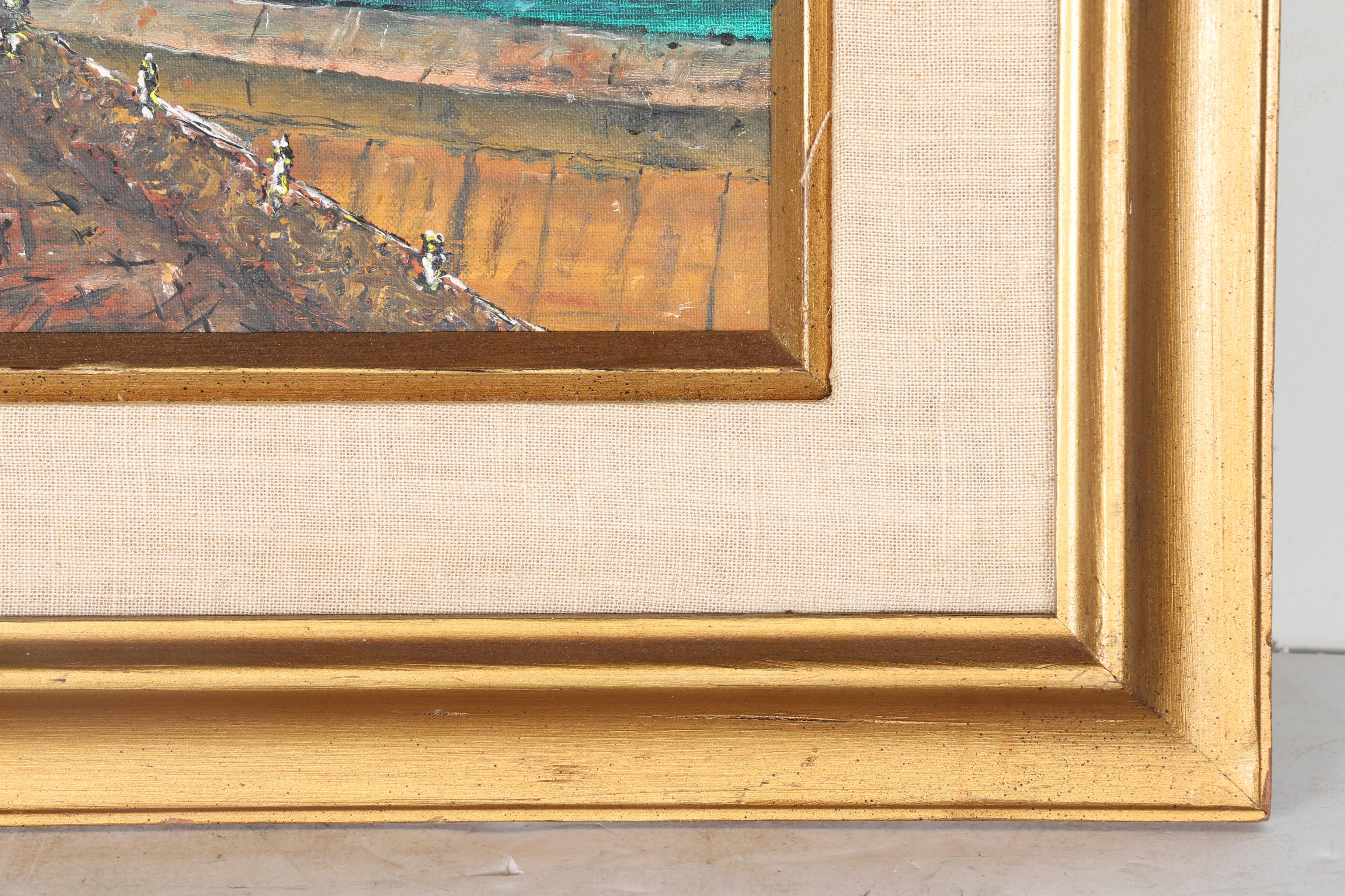 James La Bar Oil on Canvas Board "Bar Harbor"