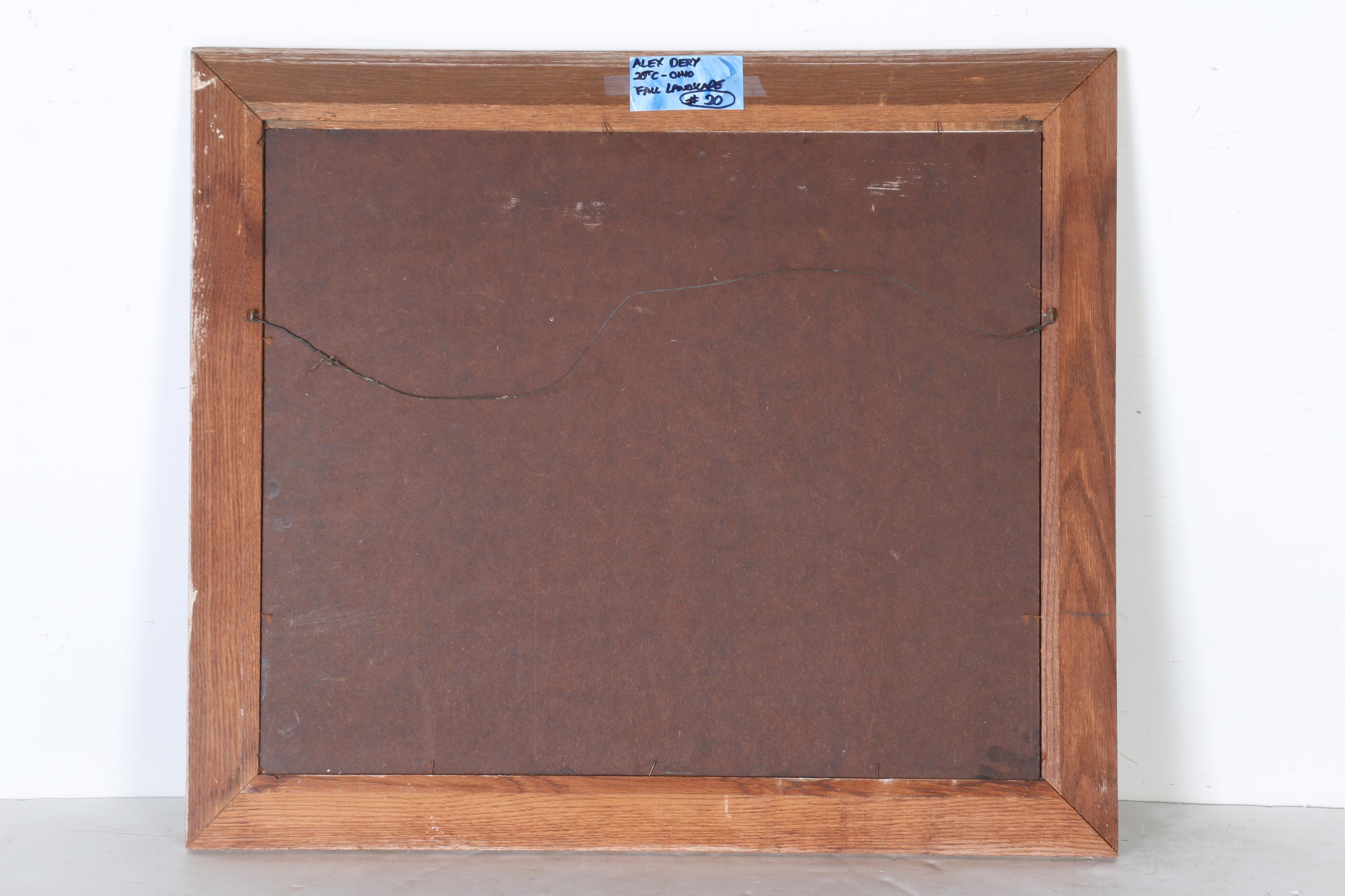 Alex Dery Oil Painting of a Fall Landscape