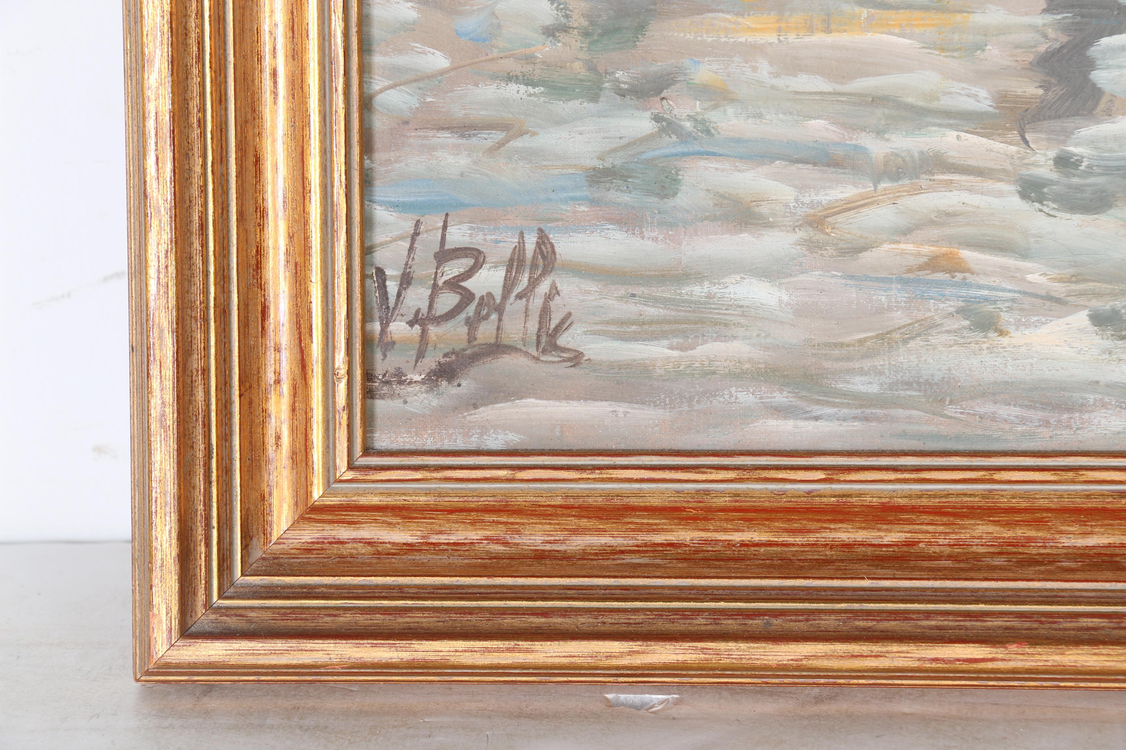 Vincenzo II Belli Oil on Canvas Painting of Market Scene