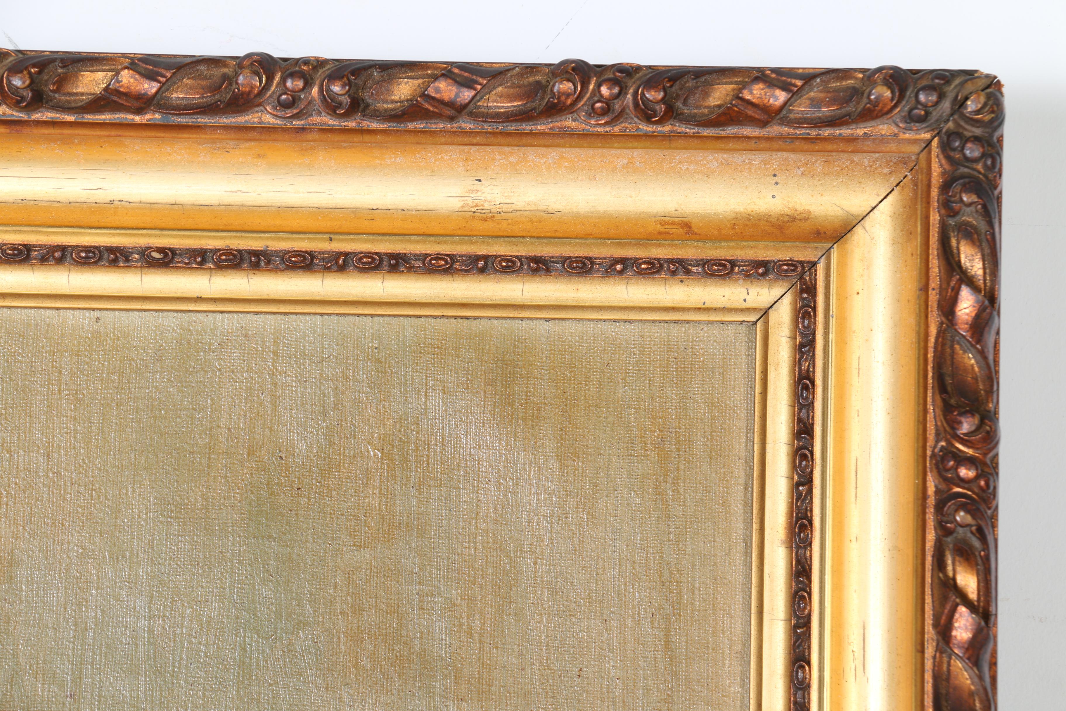 Framed Oil Painting on Canvas of Poppies