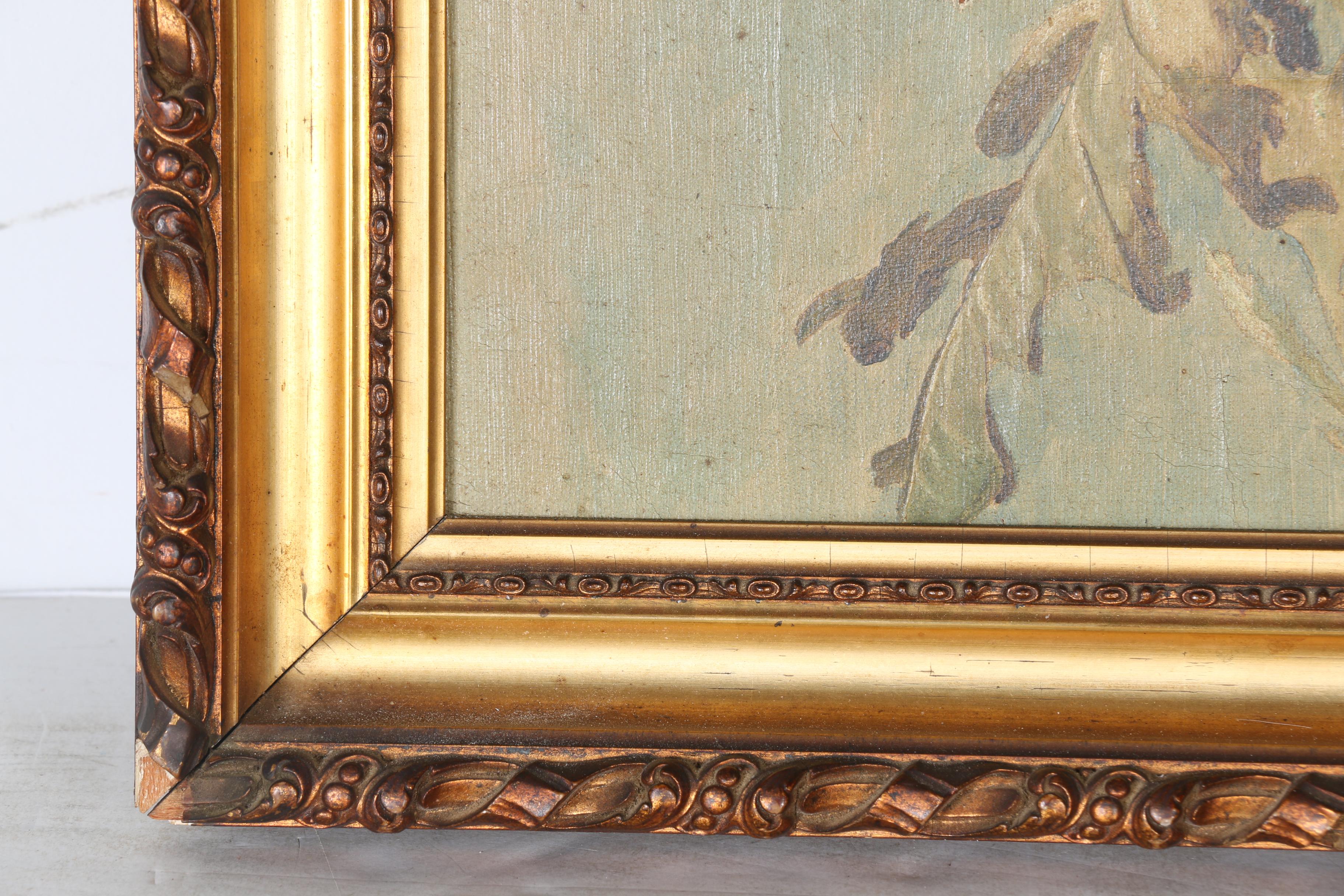 Framed Oil Painting on Canvas of Poppies