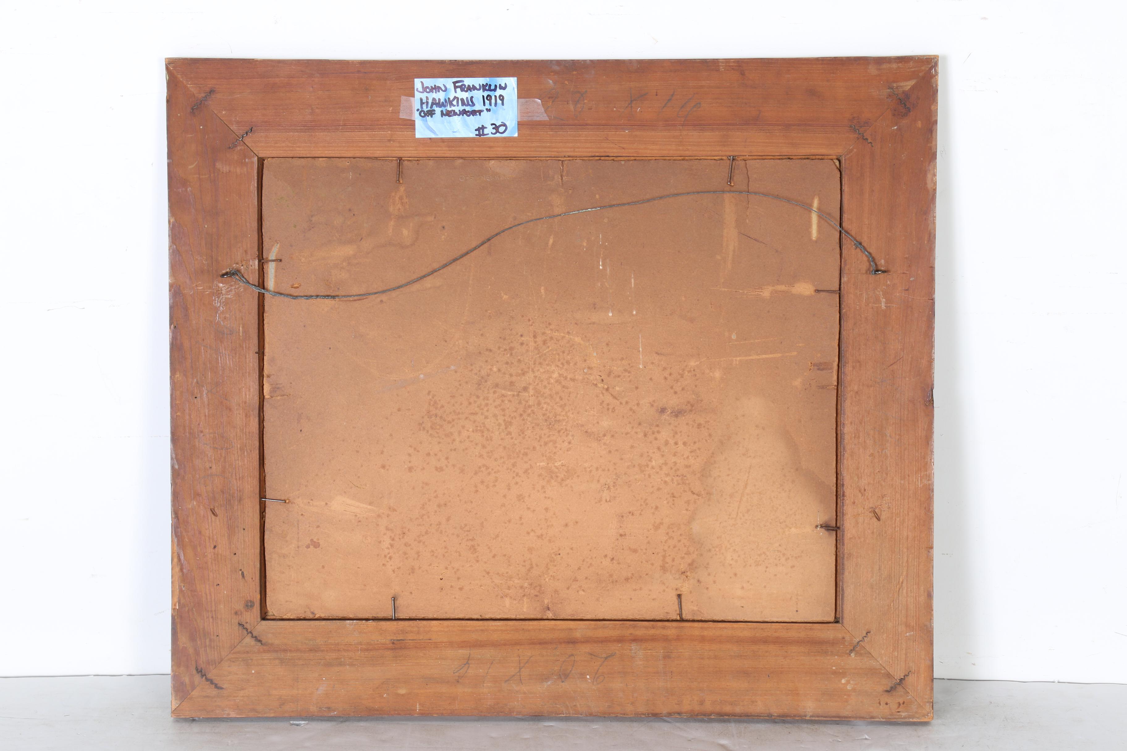 1919 John Franklin Hawkins "Off Newport"