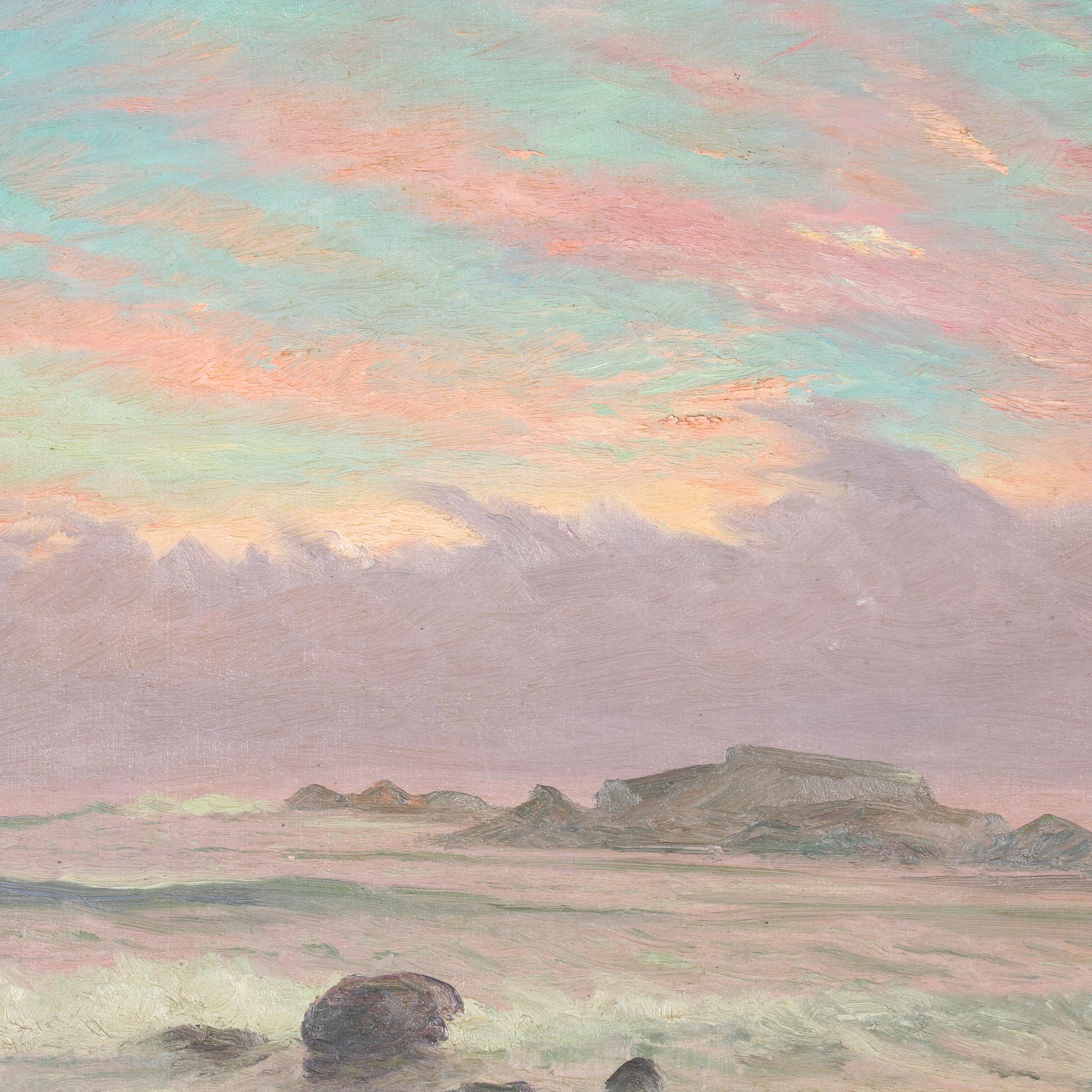 John Franklin Hawkins Oil Painting "Newport"