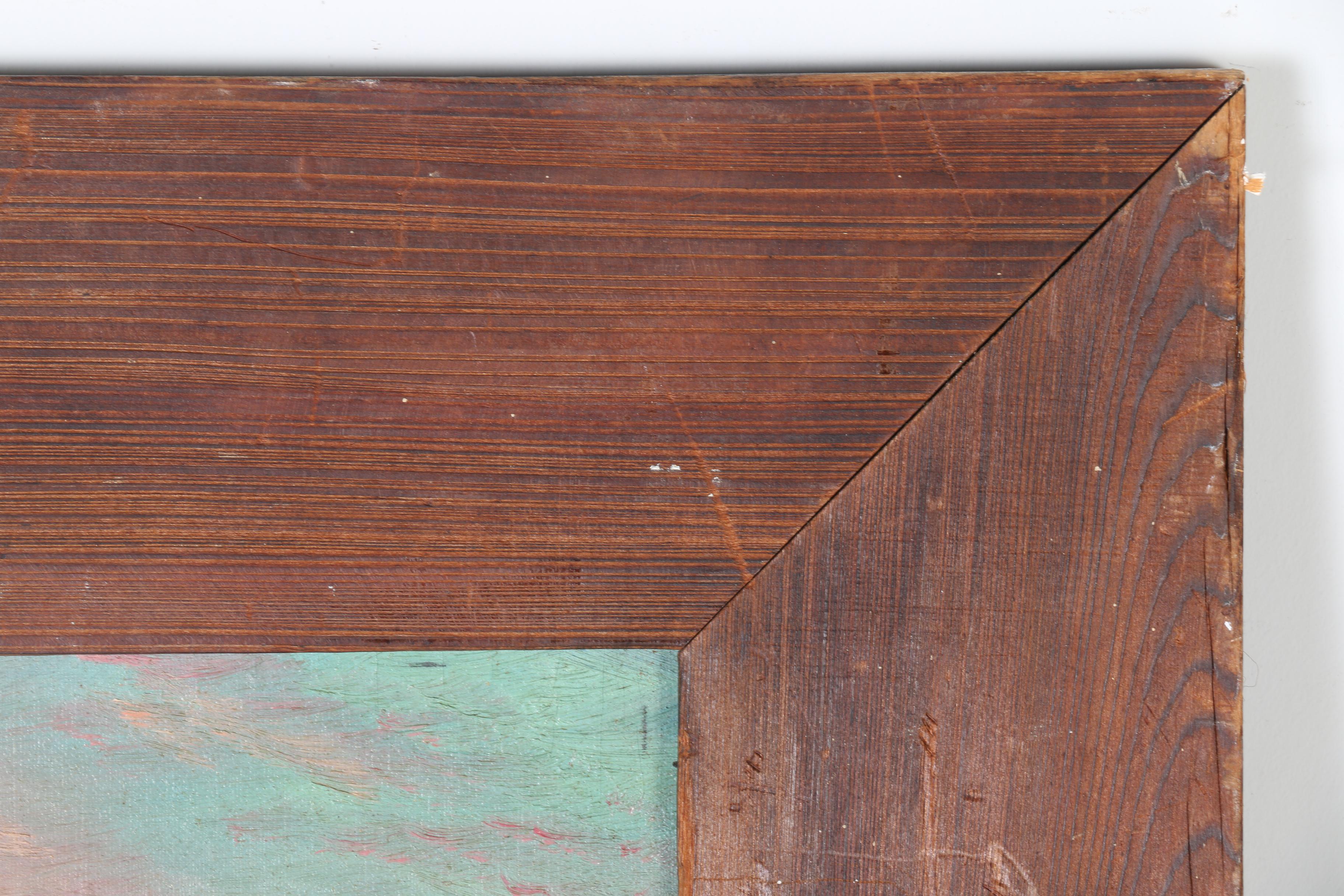 John Franklin Hawkins Oil Painting "Newport"