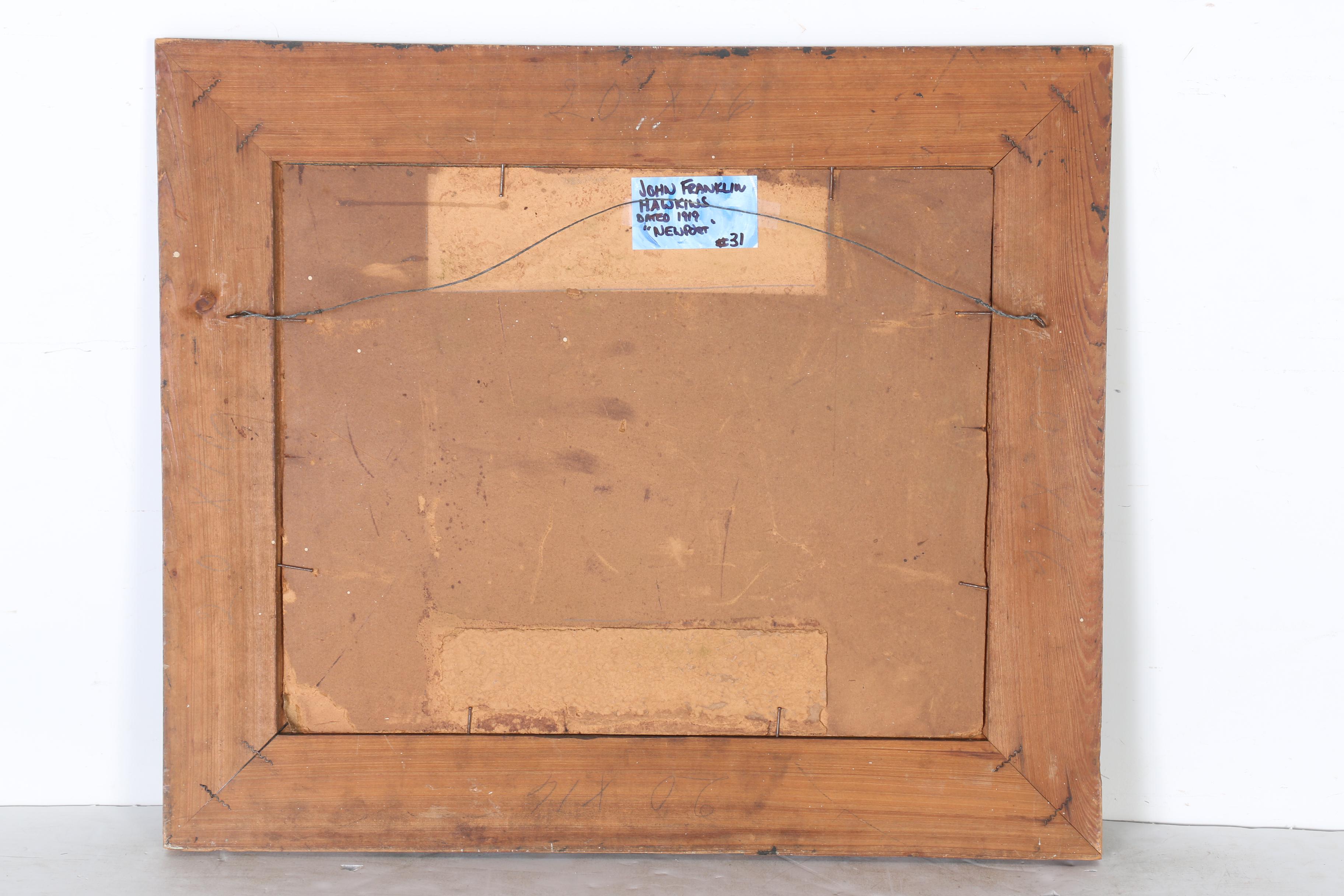 John Franklin Hawkins Oil Painting "Newport"