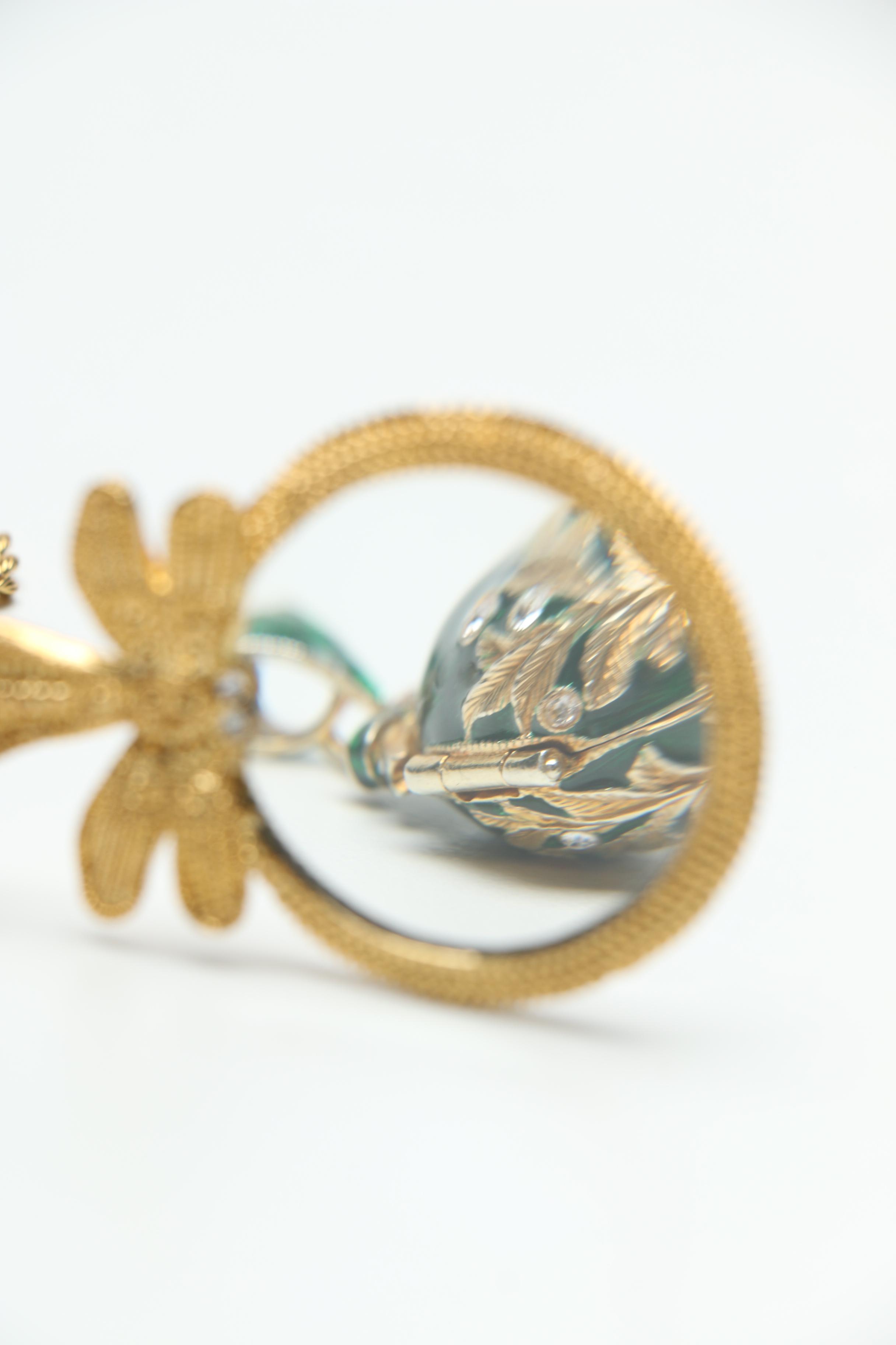 Gold Tone Costume Jewelry Including Enamel Egg Locket