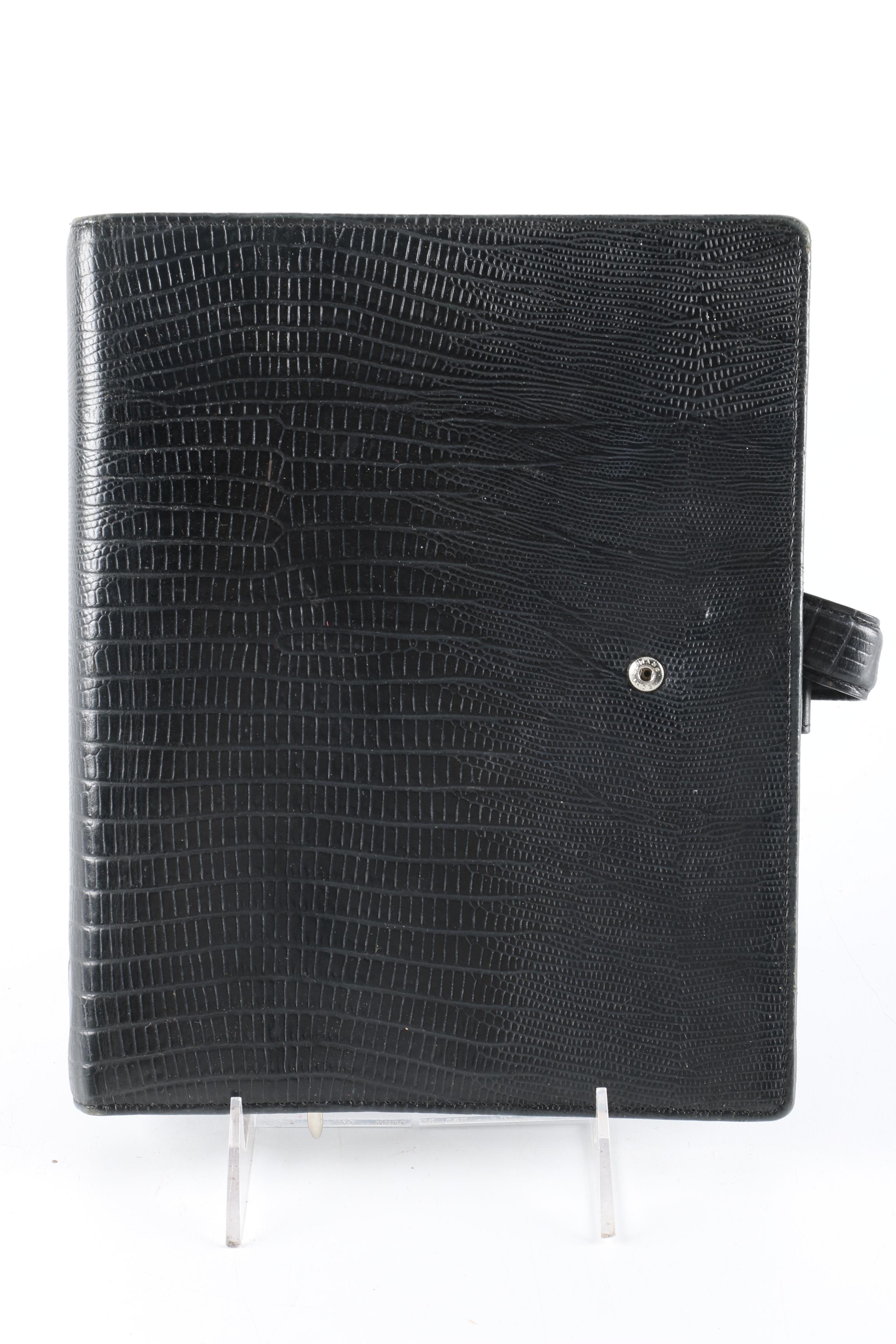 Premium Leather Filofax A5 Organizer and Mark Clips