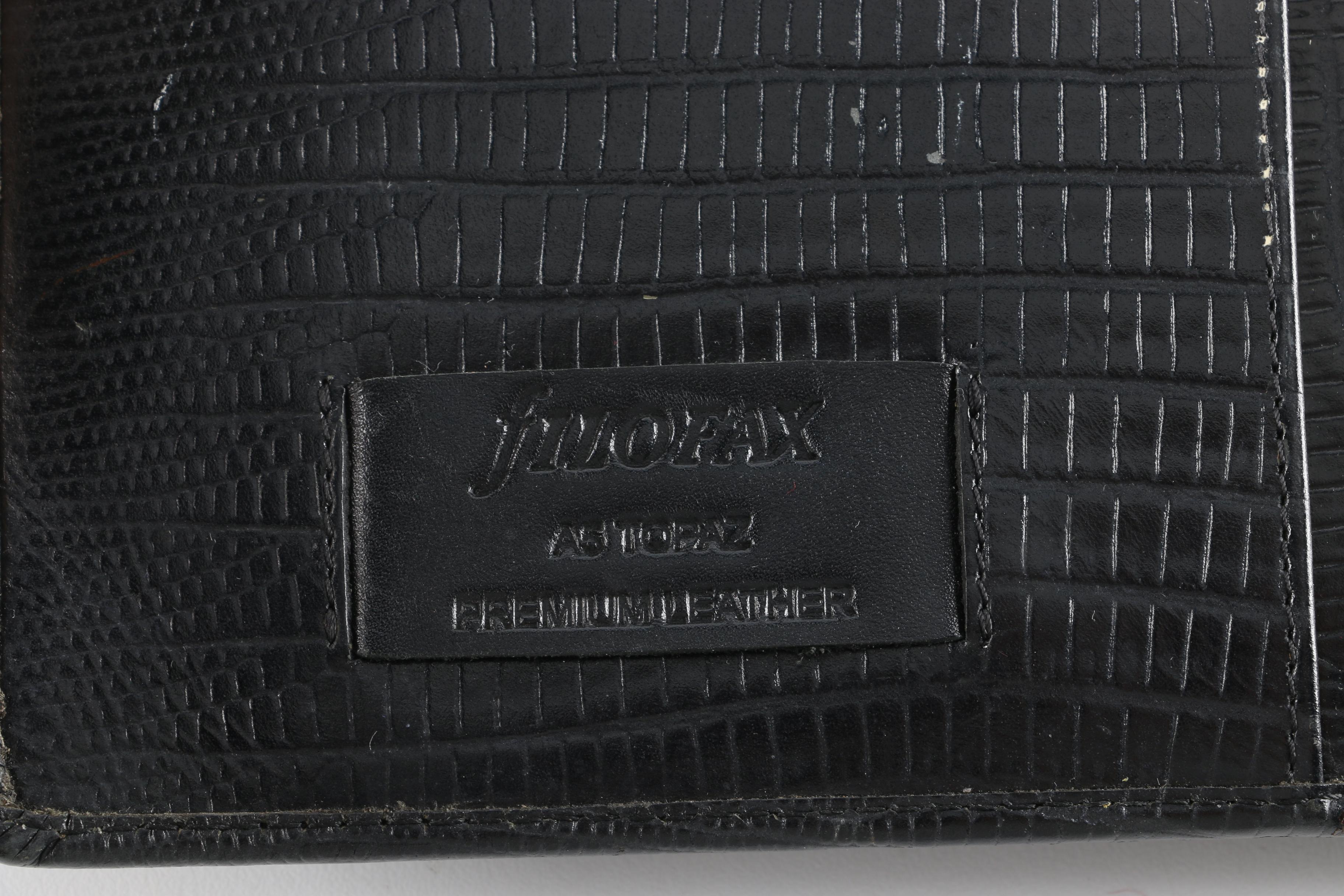 Premium Leather Filofax A5 Organizer and Mark Clips