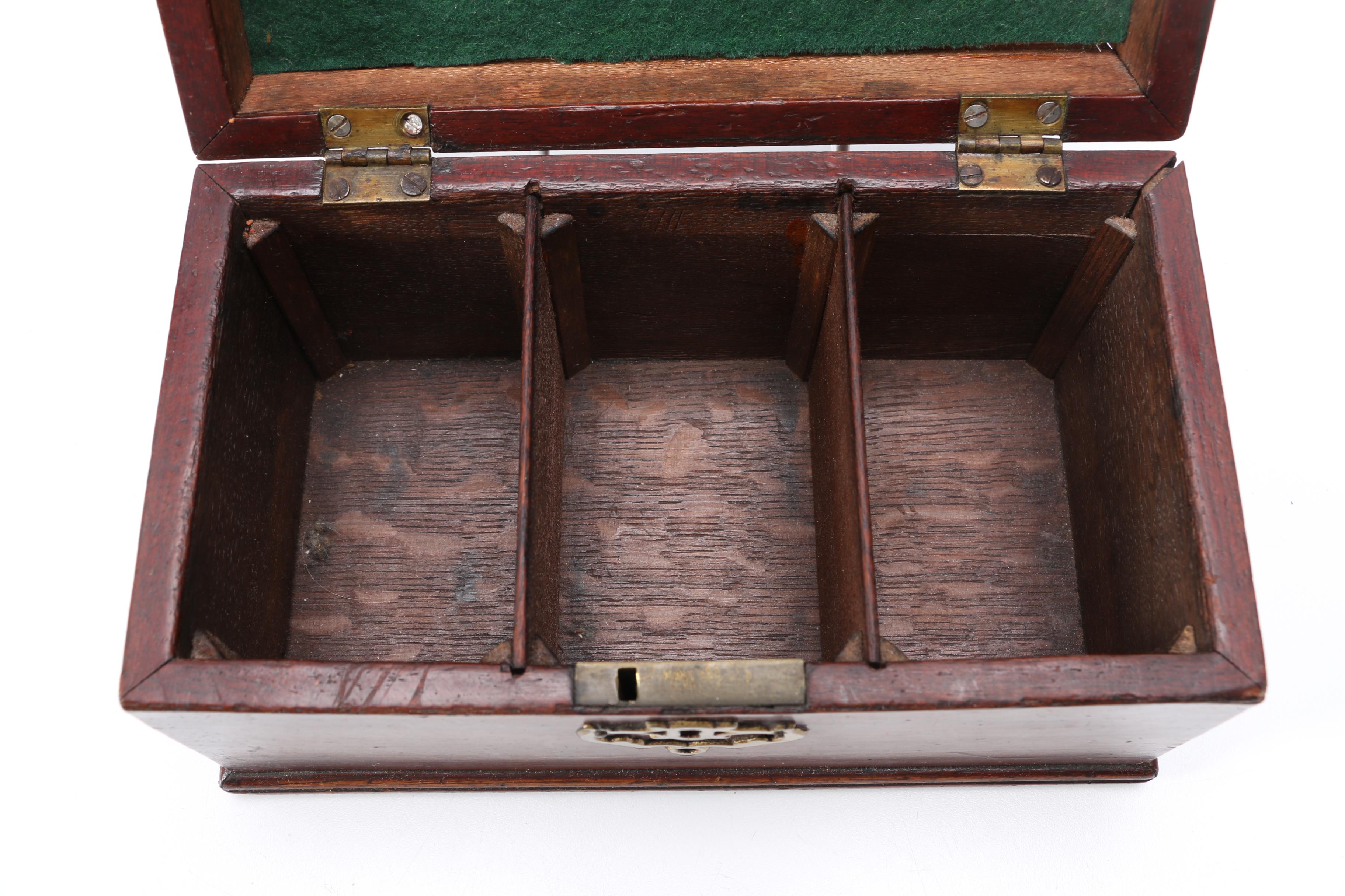 Antique Mahogany Tea Caddy