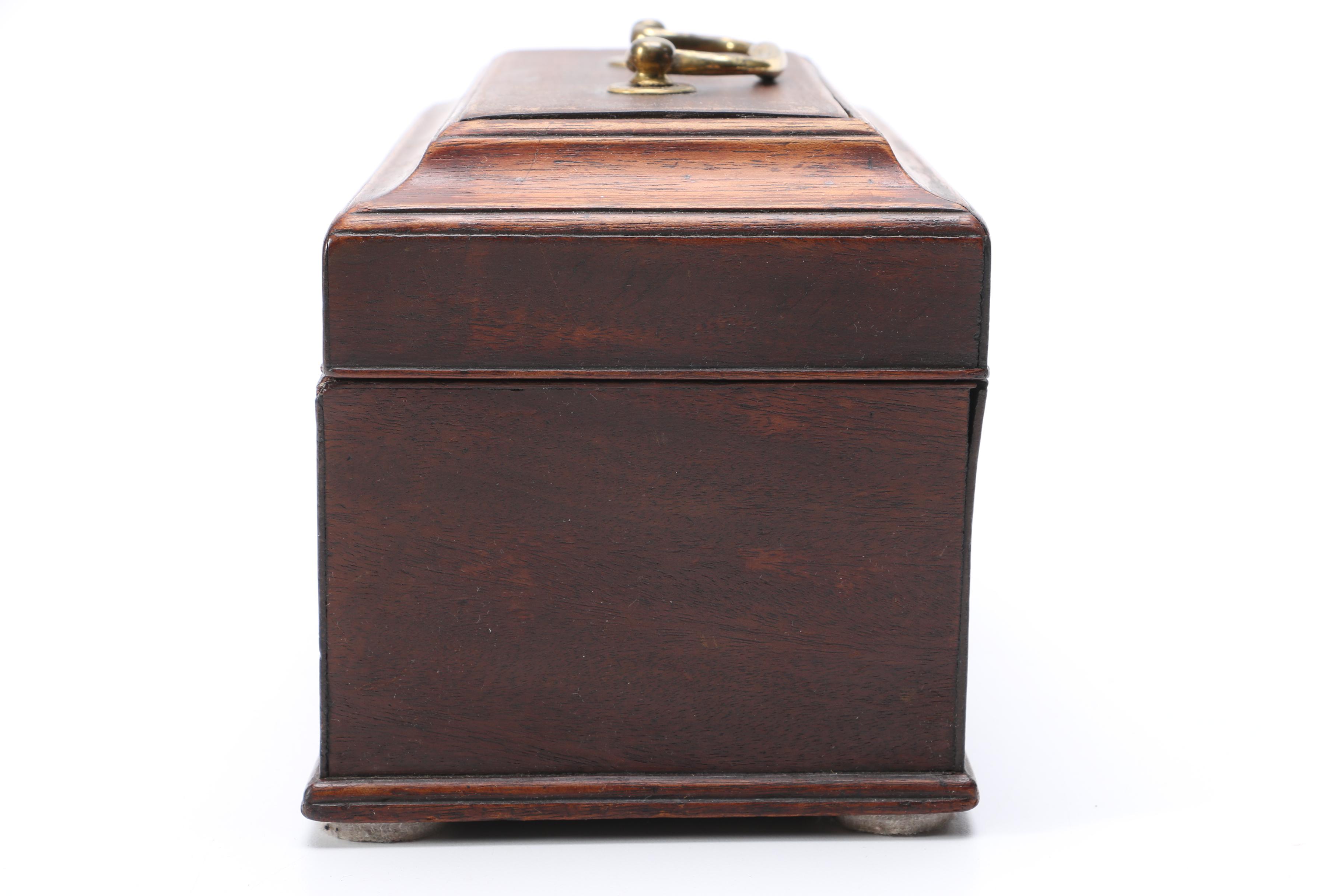 Antique Mahogany Tea Caddy