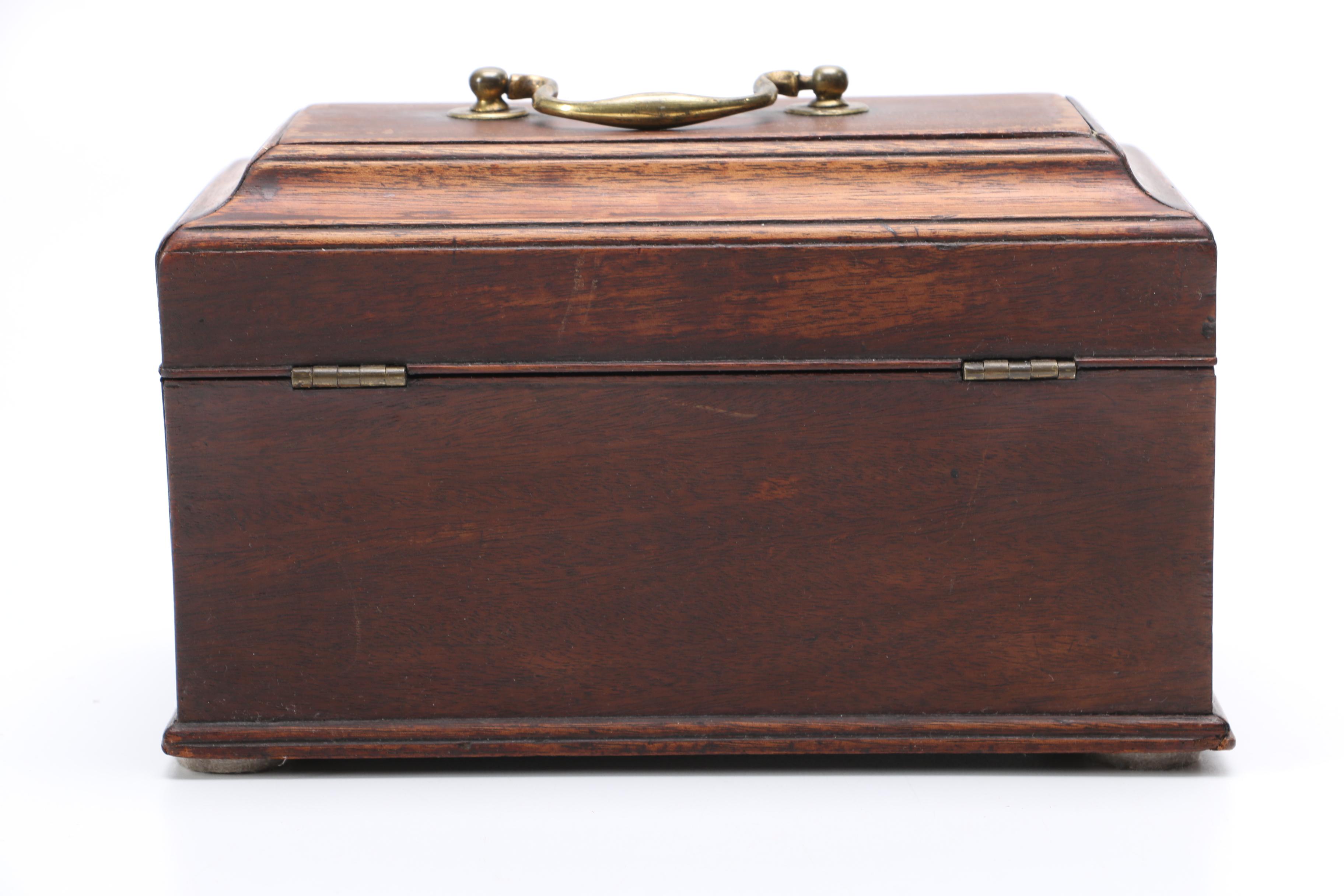Antique Mahogany Tea Caddy