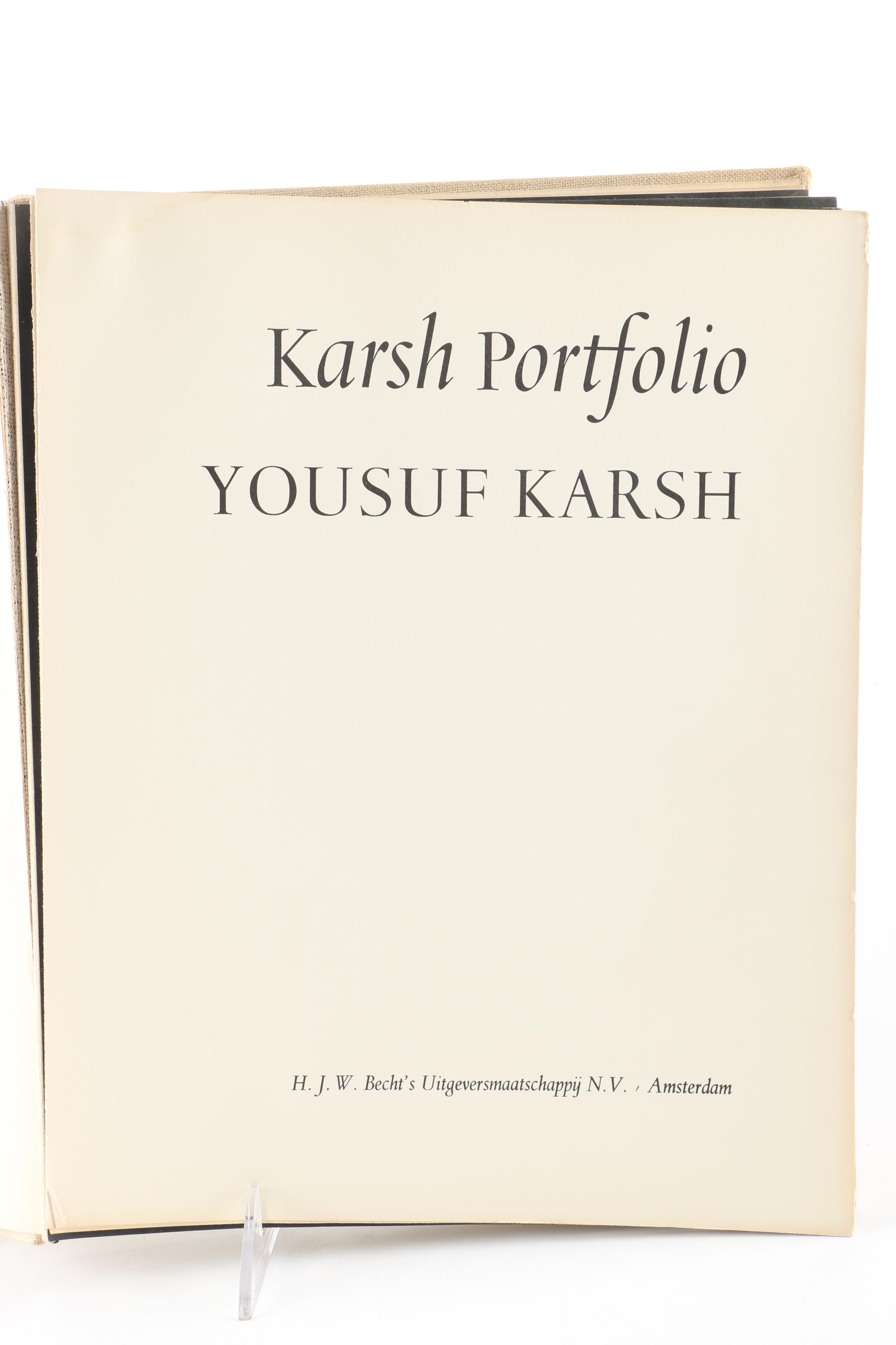 1967 English Edition of "Karsh Portfolio" by Yousuf Karsh