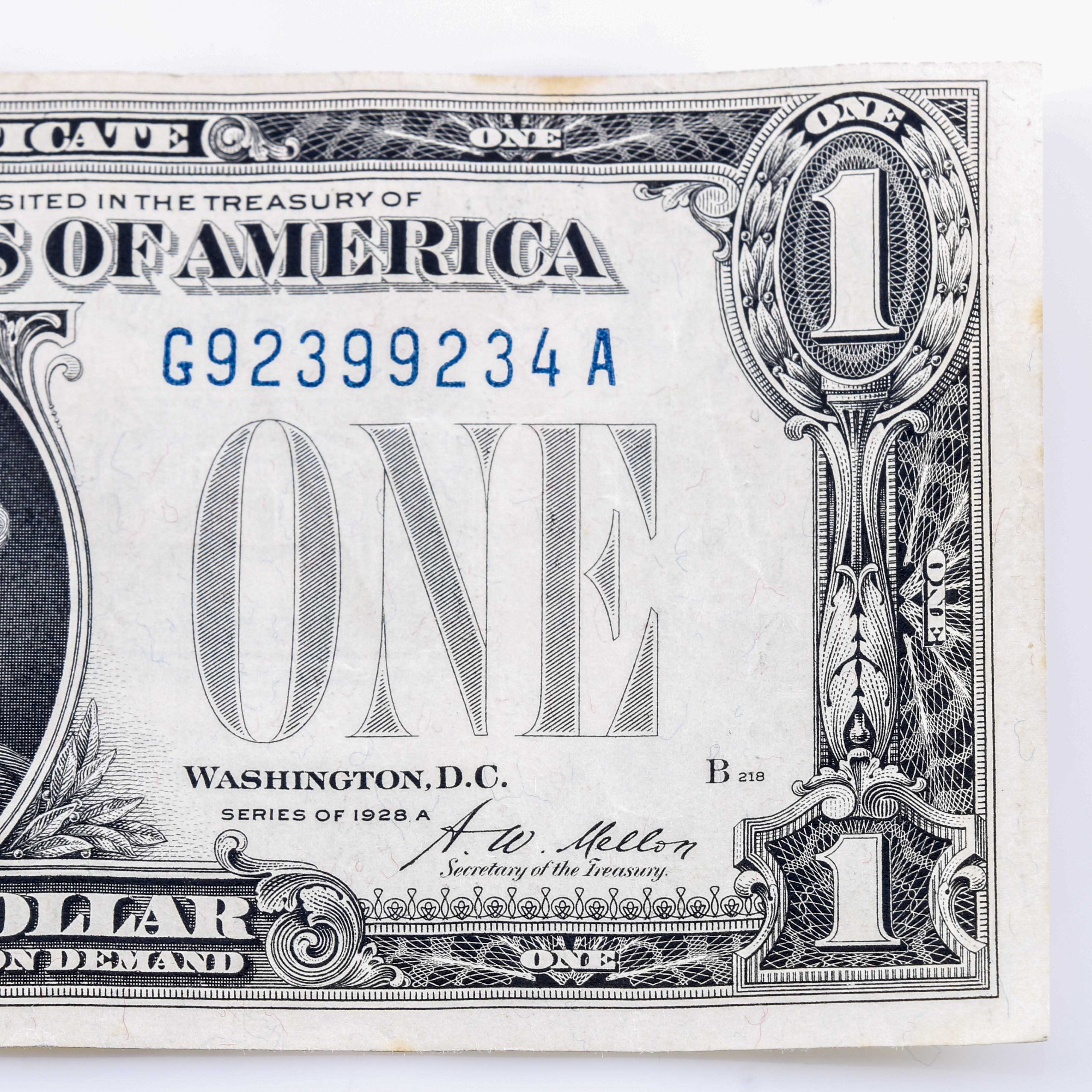 Series 1928 A One-Dollar Silver Certificate