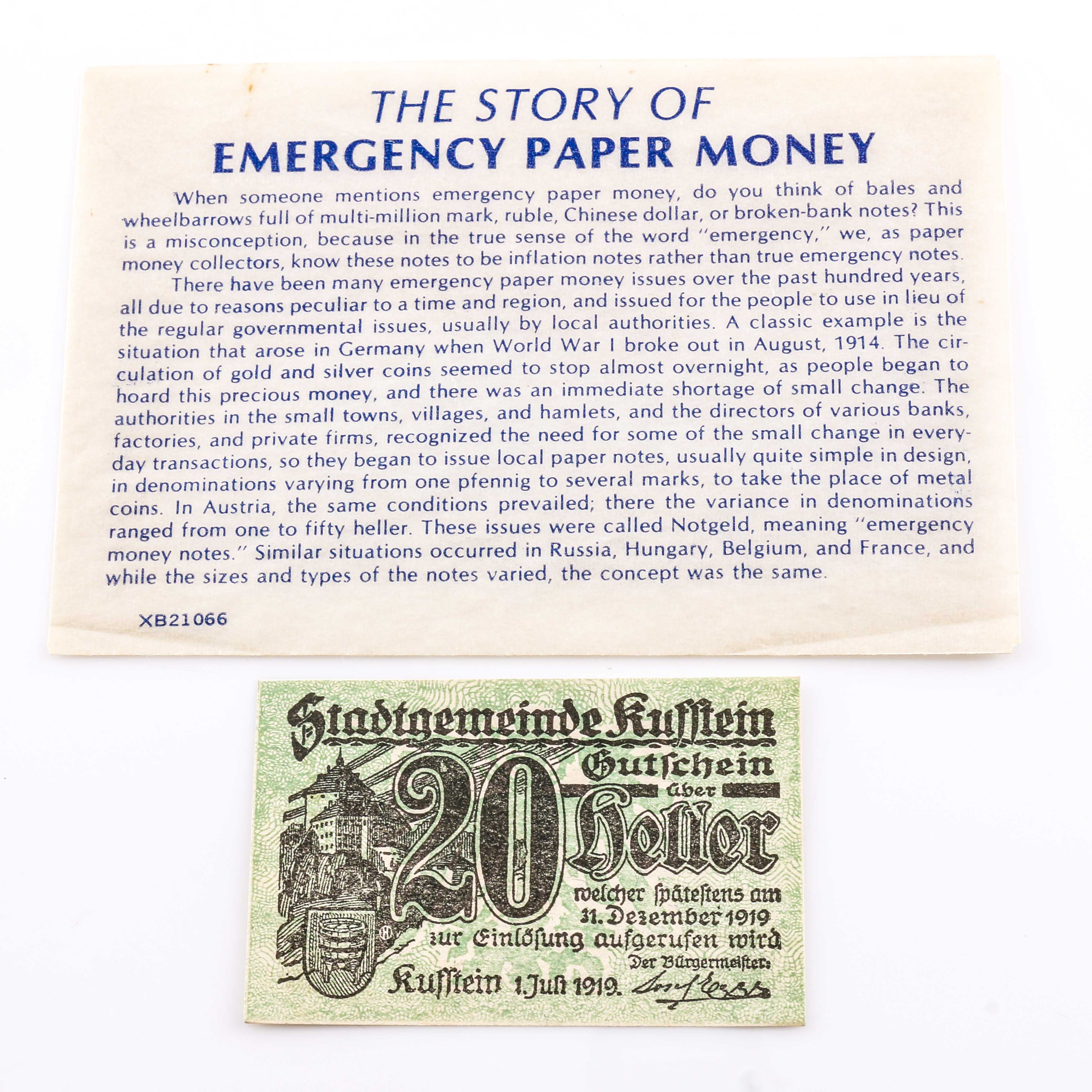 Thirteen Pieces of Scripp or Emergency Currency