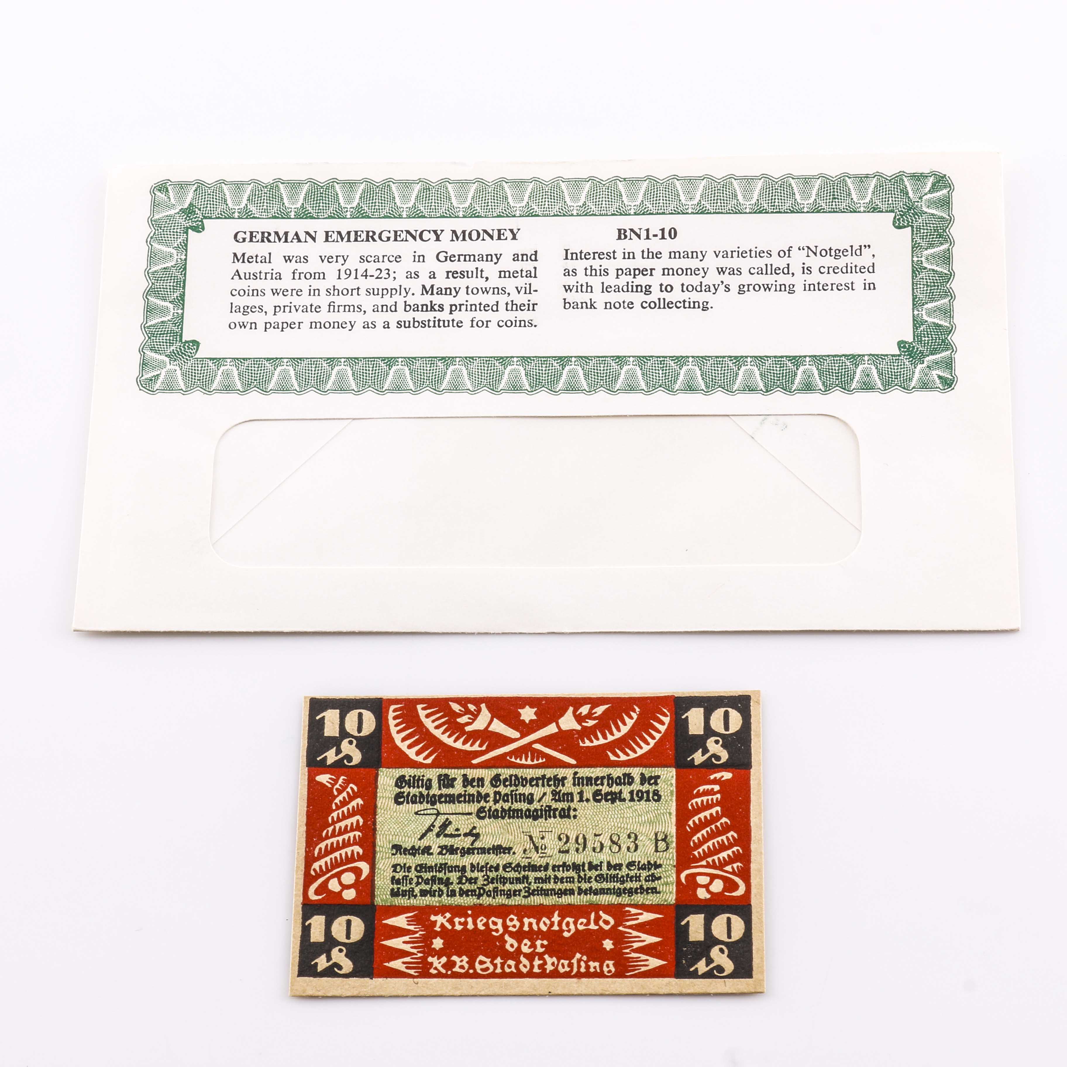 Thirteen Pieces of Scripp or Emergency Currency