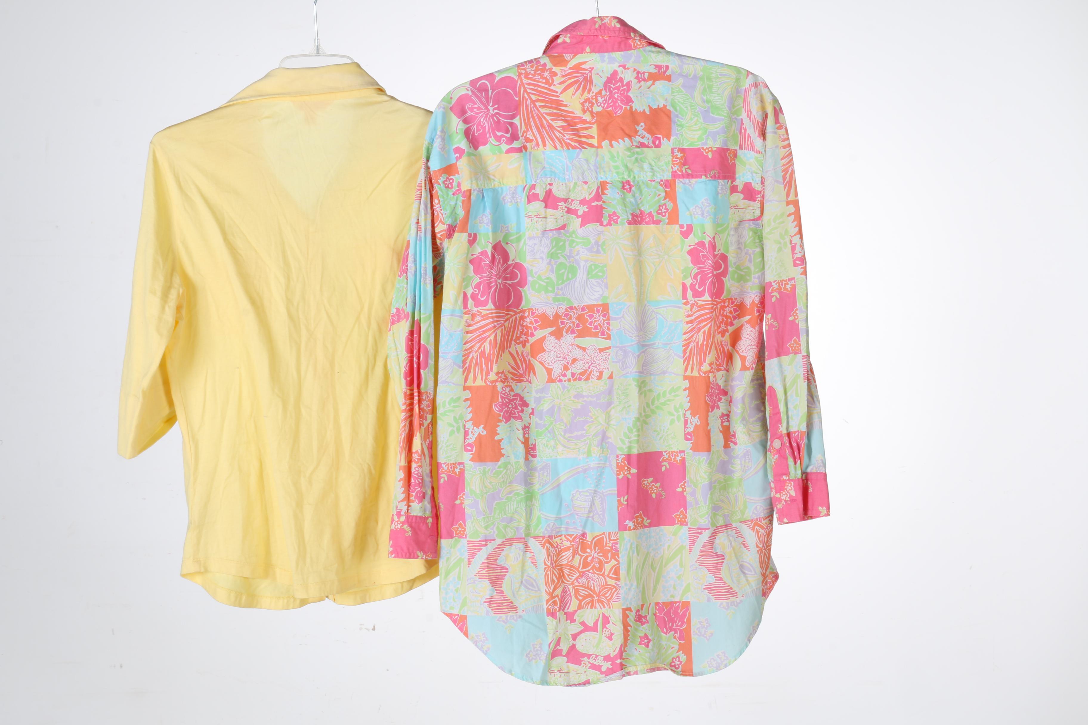 Two Women's Lilly Pulitzer Blouses