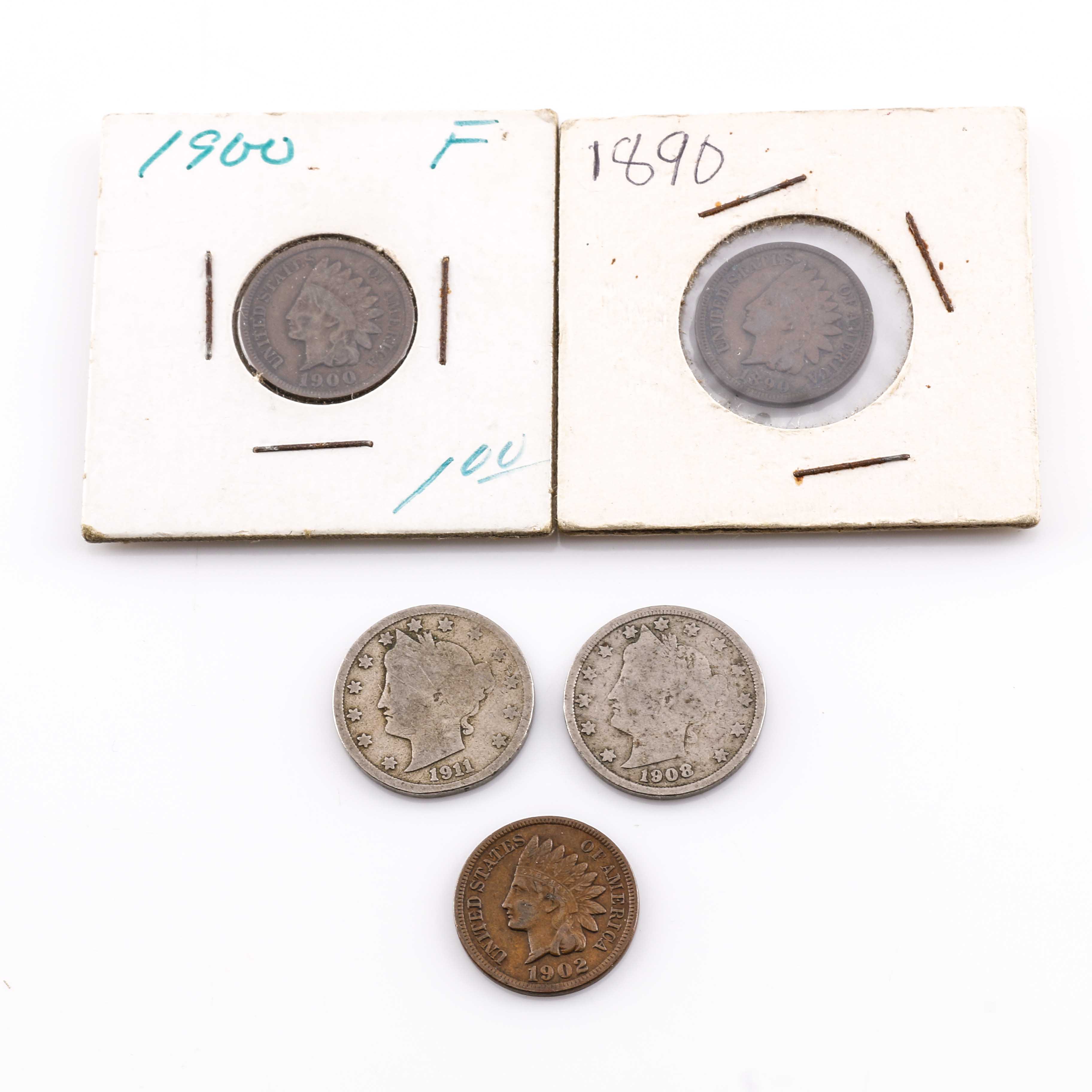 Indian Head Pennies and Liberty Head Nickels
