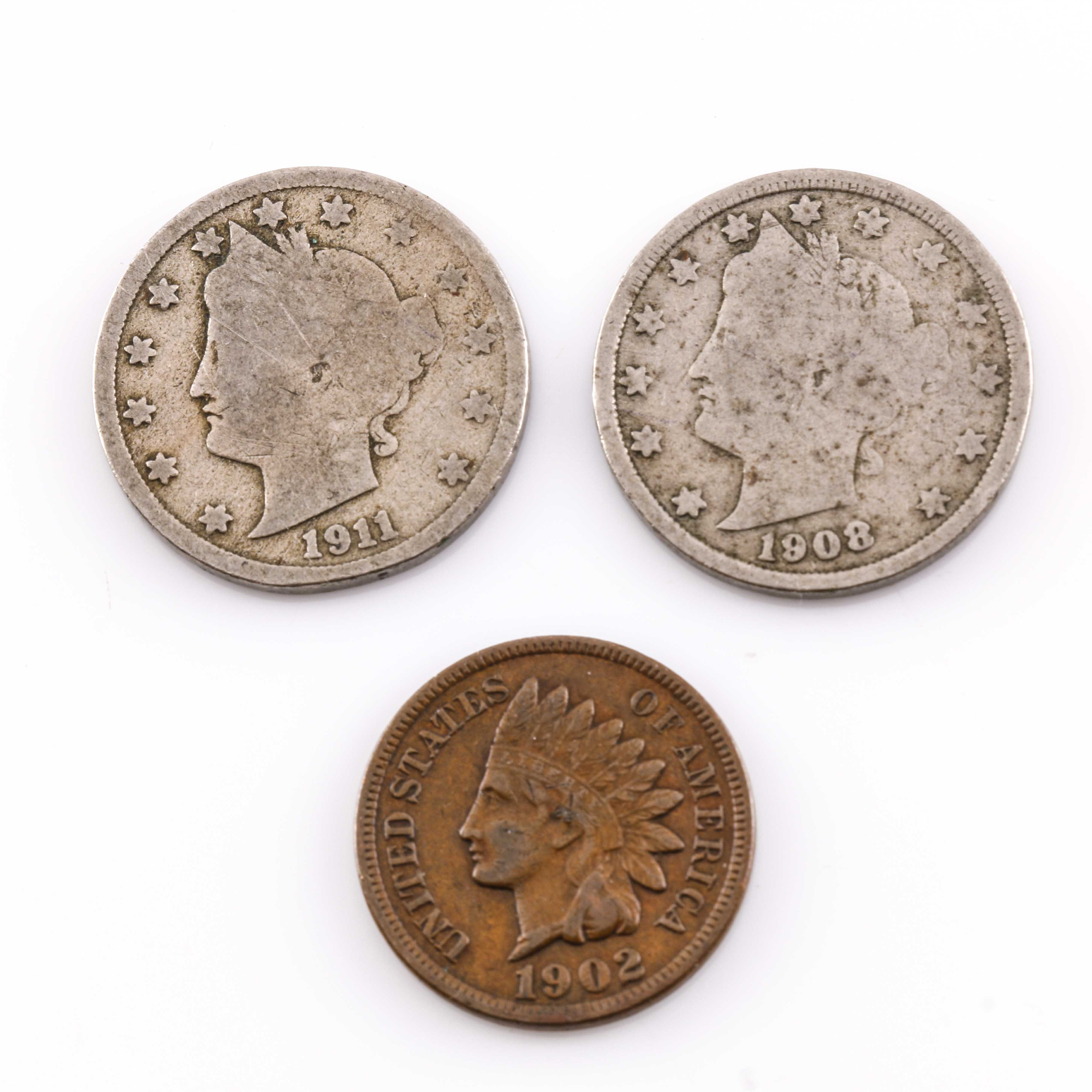 Indian Head Pennies and Liberty Head Nickels