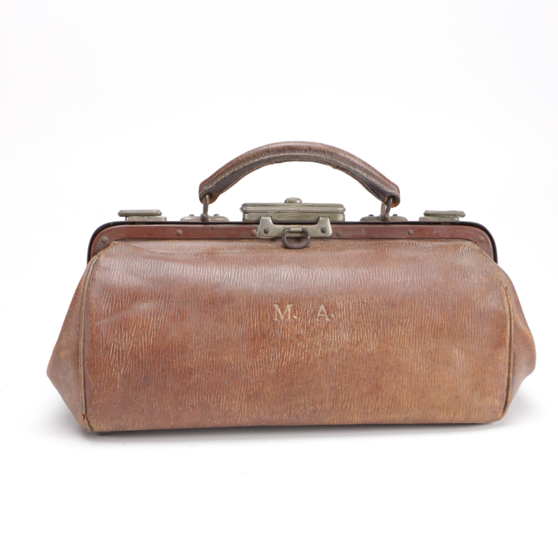 Brown Leather Medical Bag