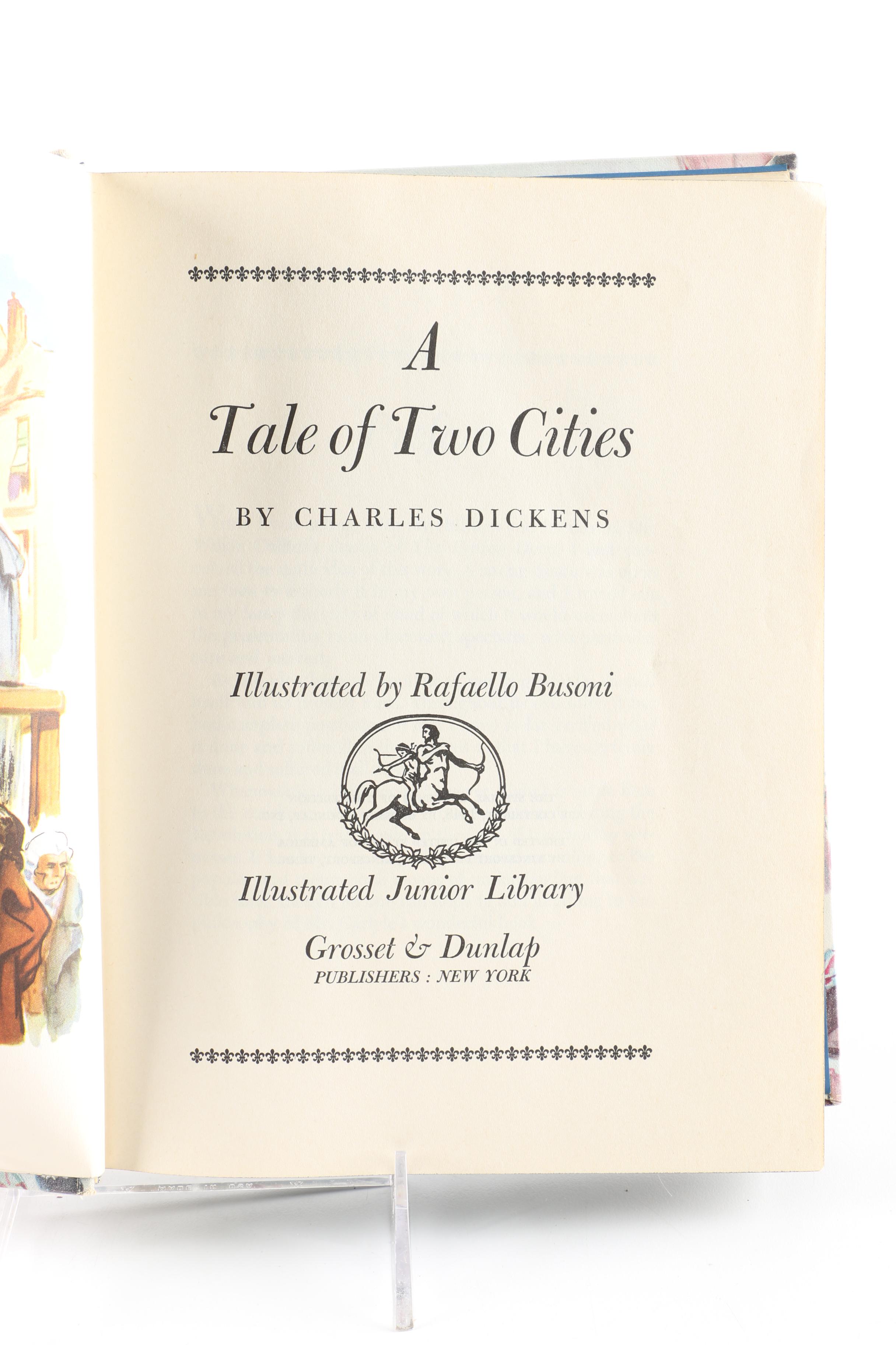 Illustrated Junior Library Edition "A Tale of Two Cities" by Charles Dickens