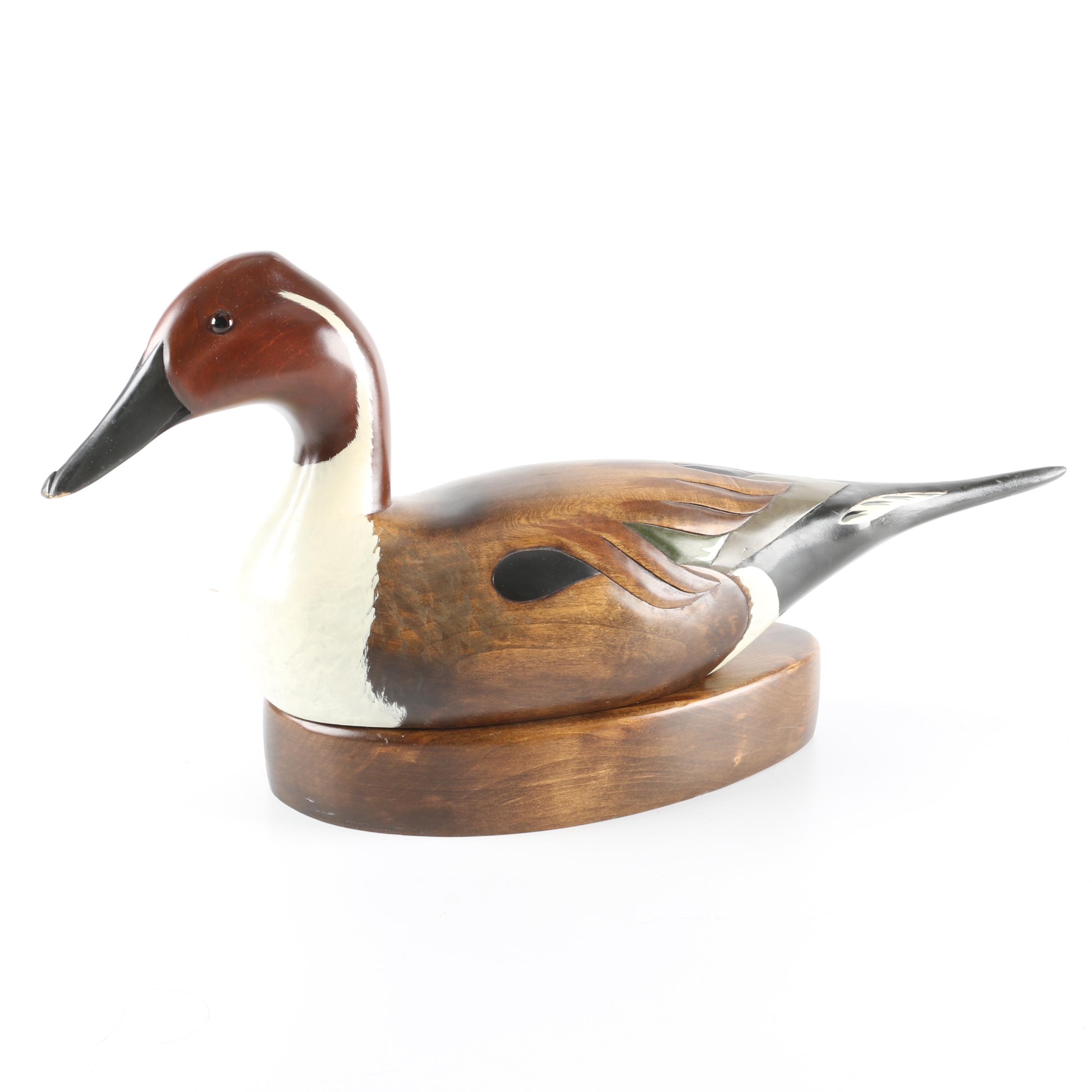 Hand Carved Wooden Duck