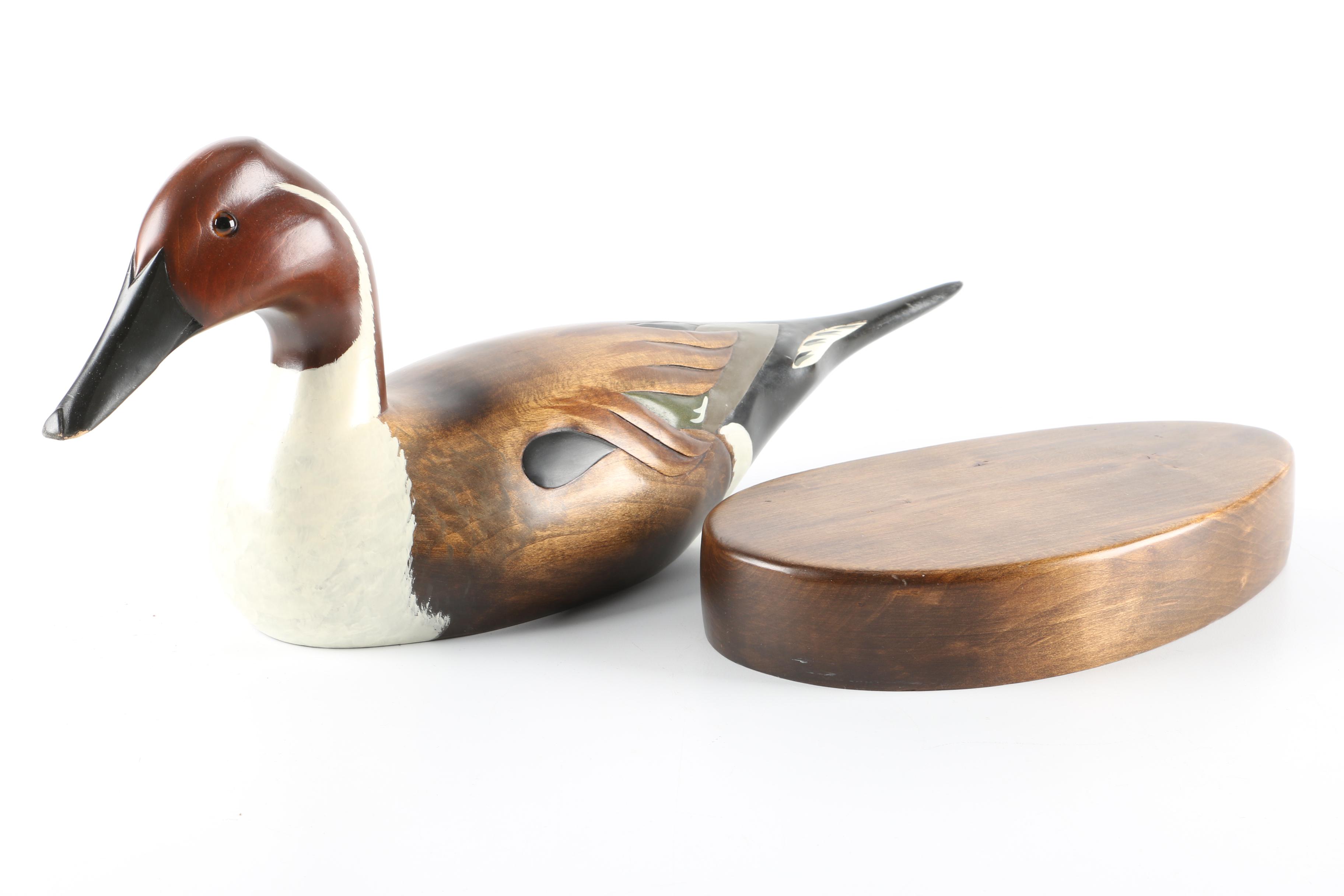 Hand Carved Wooden Duck