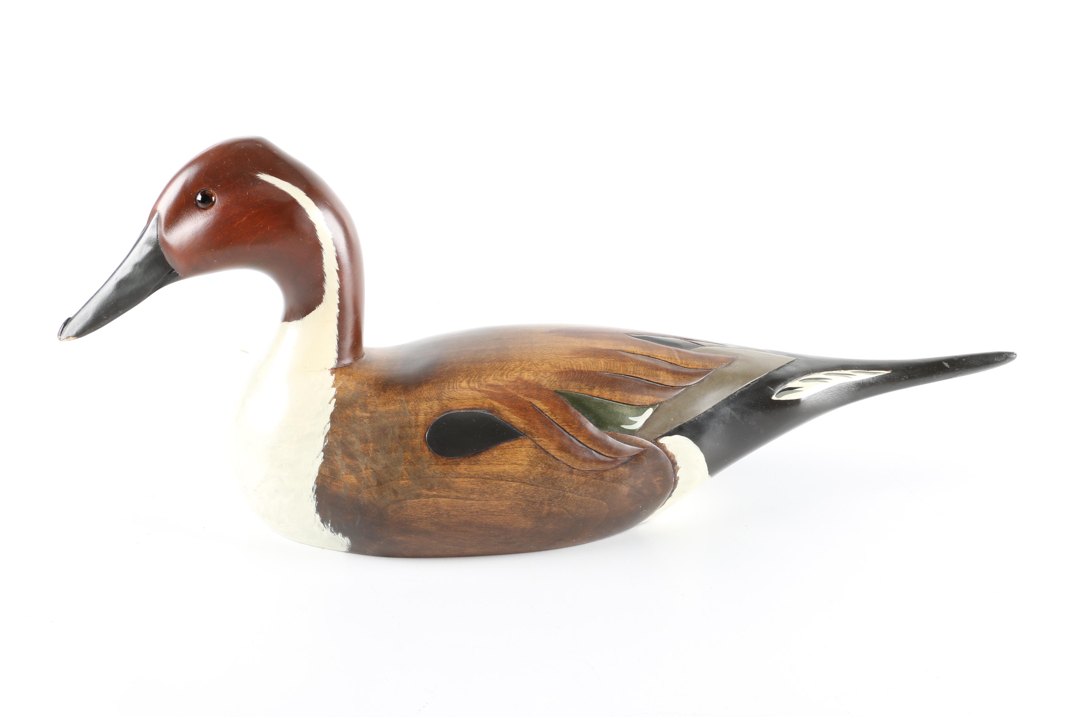 Hand Carved Wooden Duck