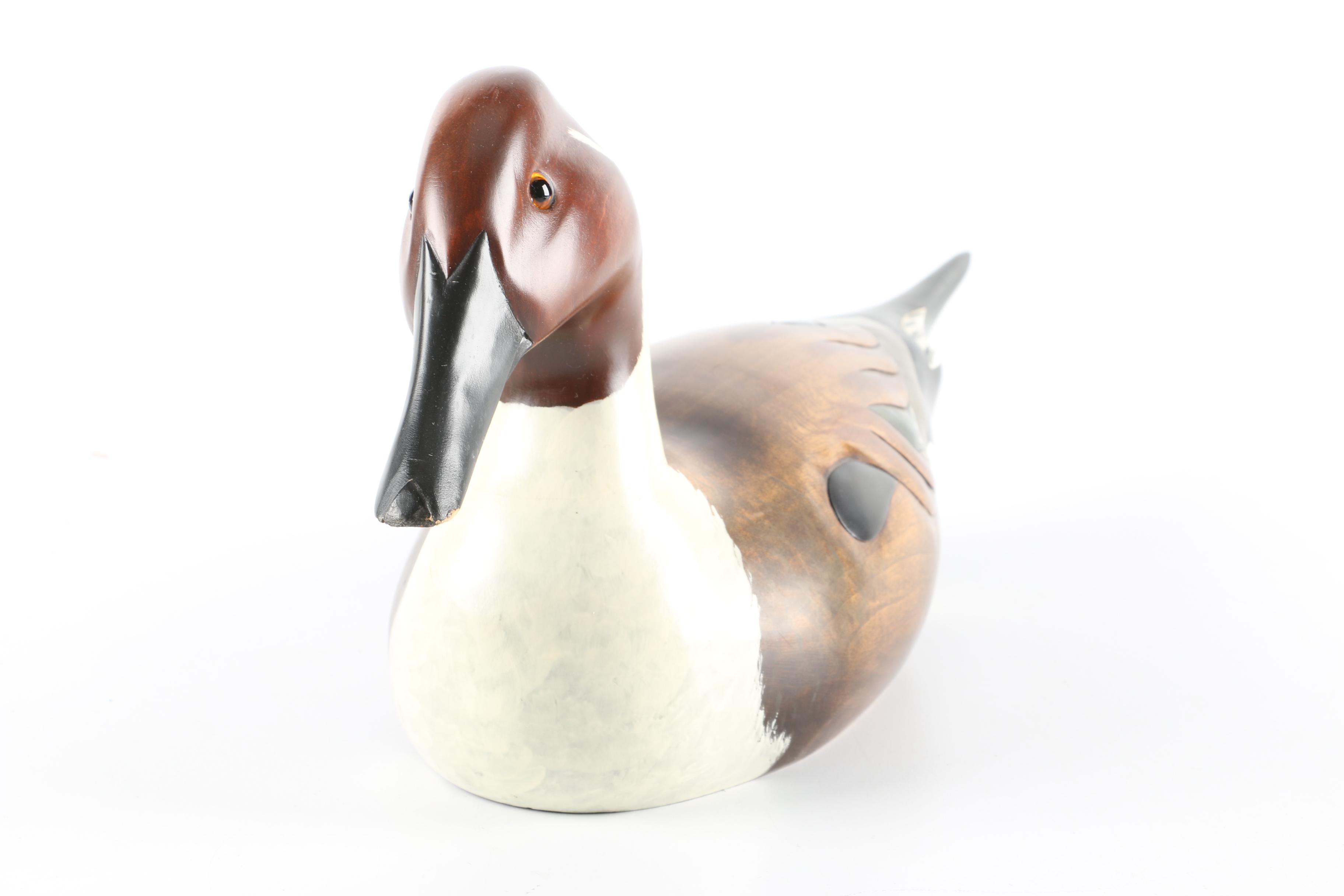 Hand Carved Wooden Duck