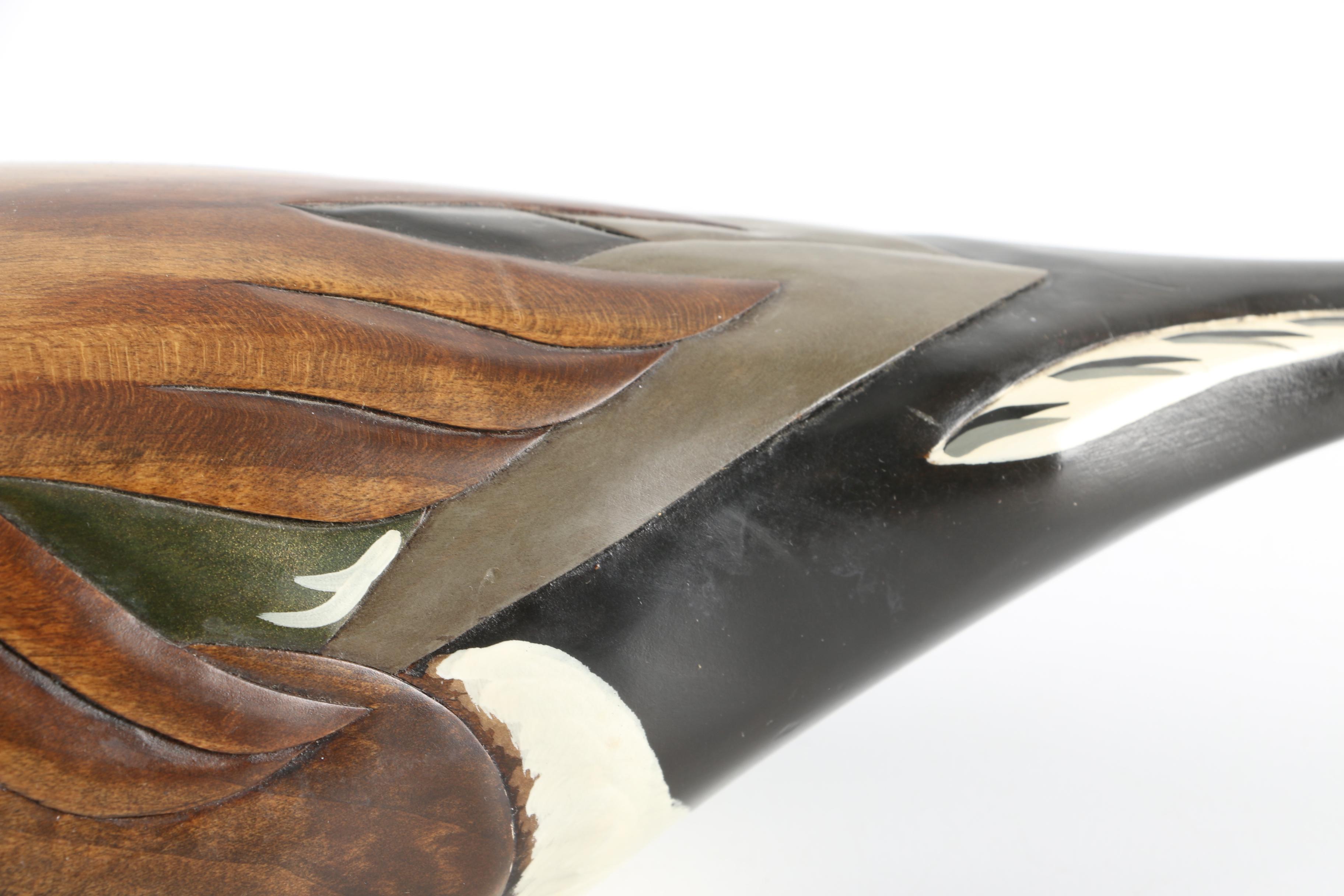 Hand Carved Wooden Duck