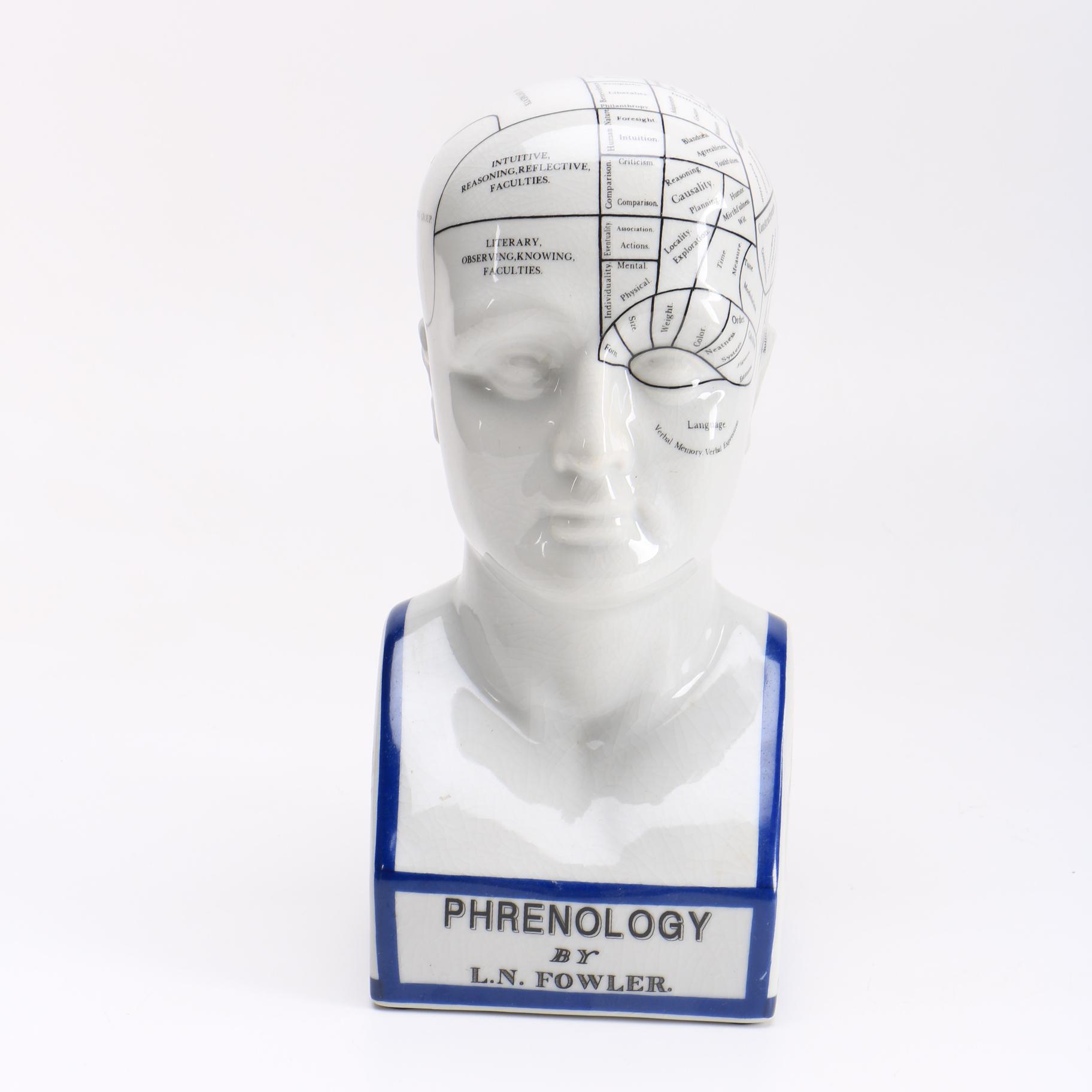 Phrenology Head After L. N. Fowler