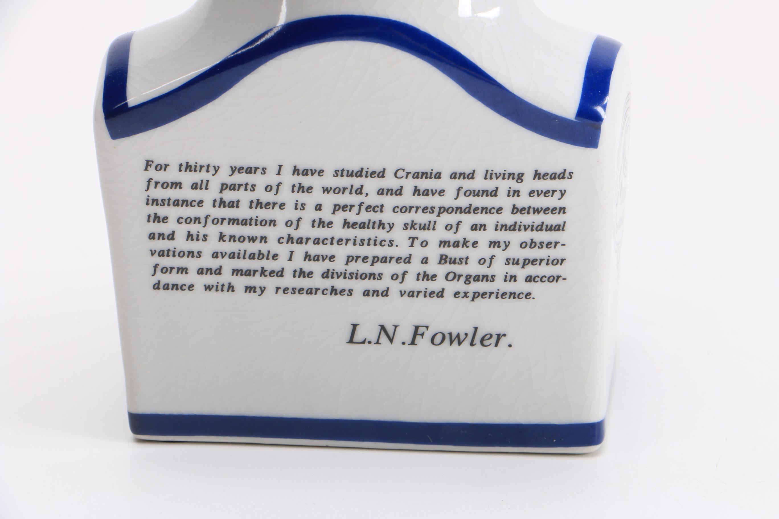 Phrenology Head After L. N. Fowler