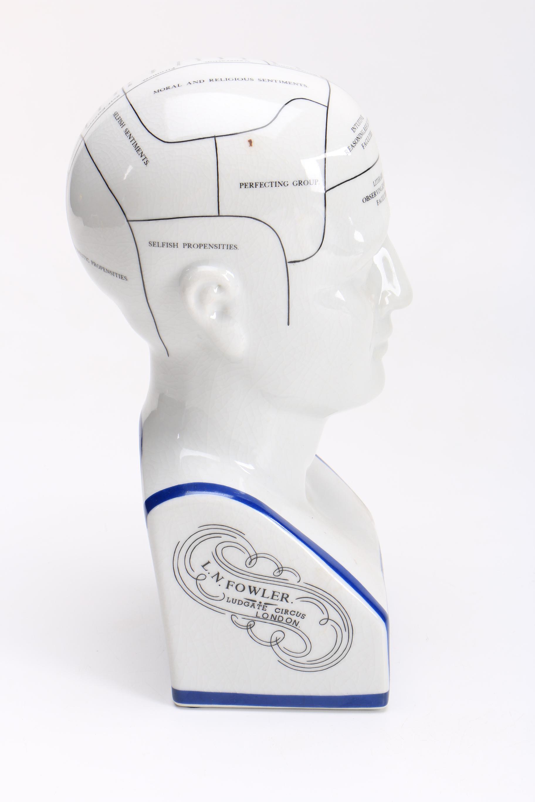 Phrenology Head After L. N. Fowler