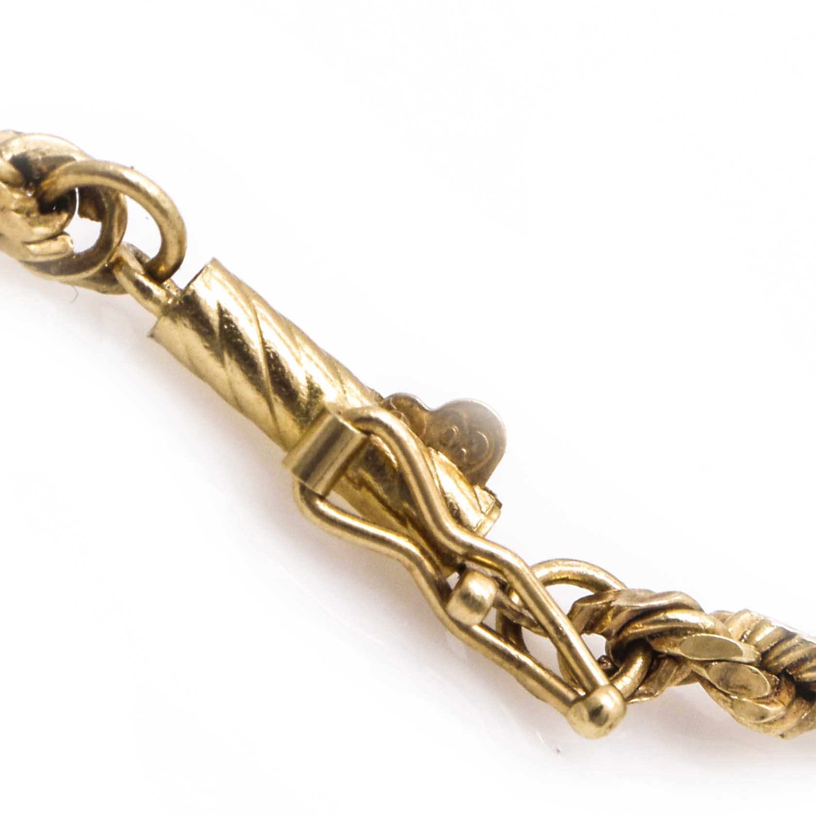 14K Yellow Gold Rope Bracelet