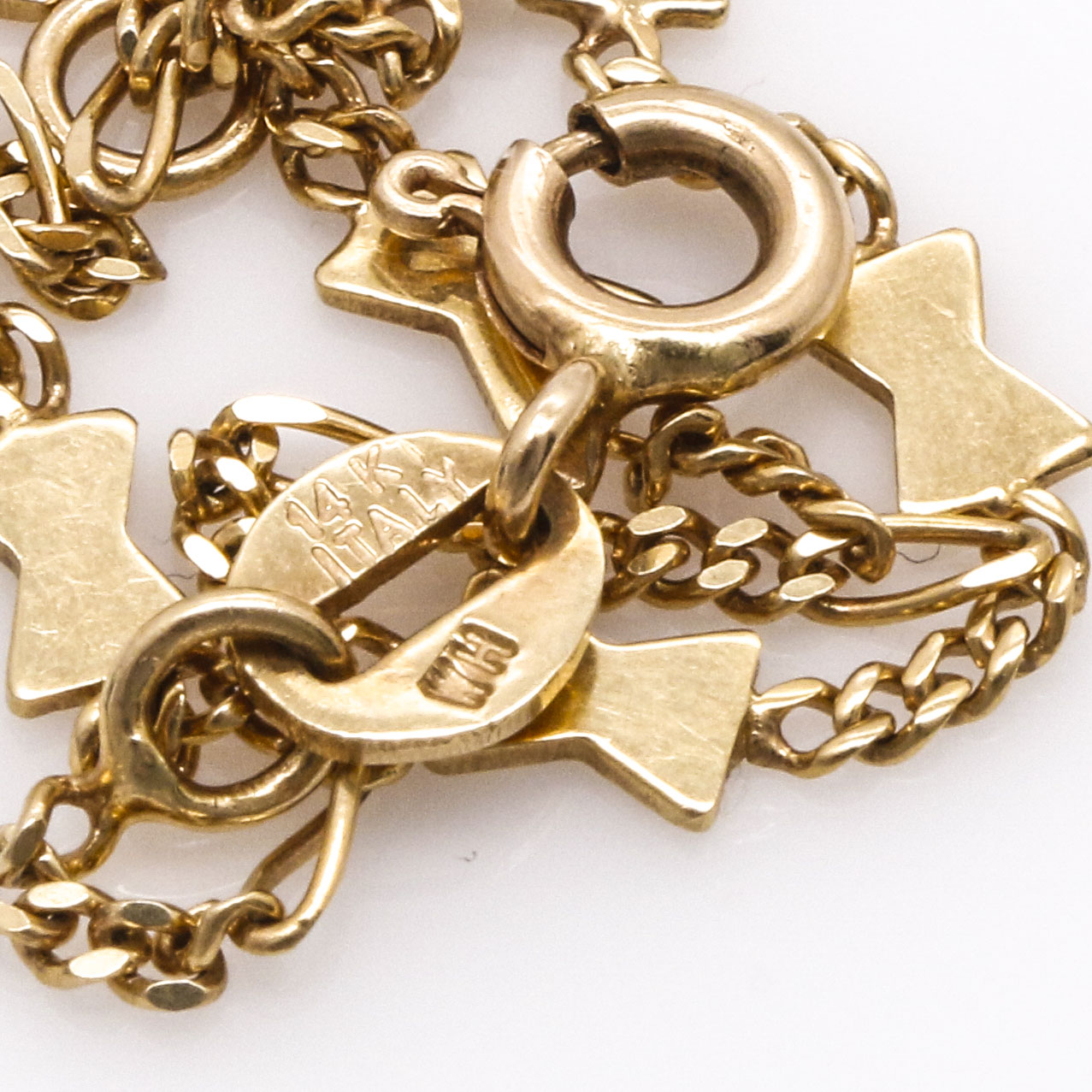 14K Yellow Gold Gemstone Necklaces and Bracelet