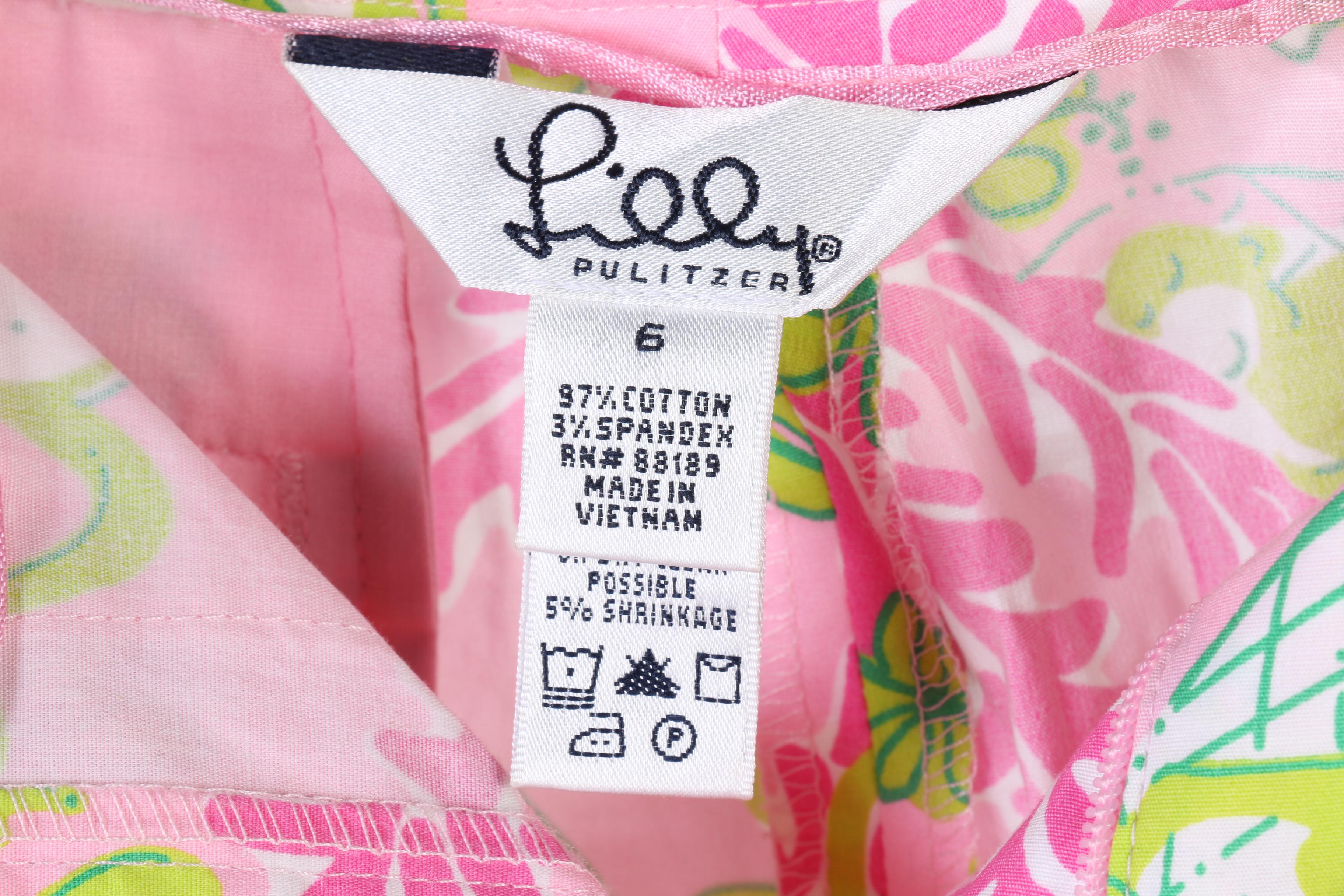 Lilly Pulitzer Pink Capri Pants