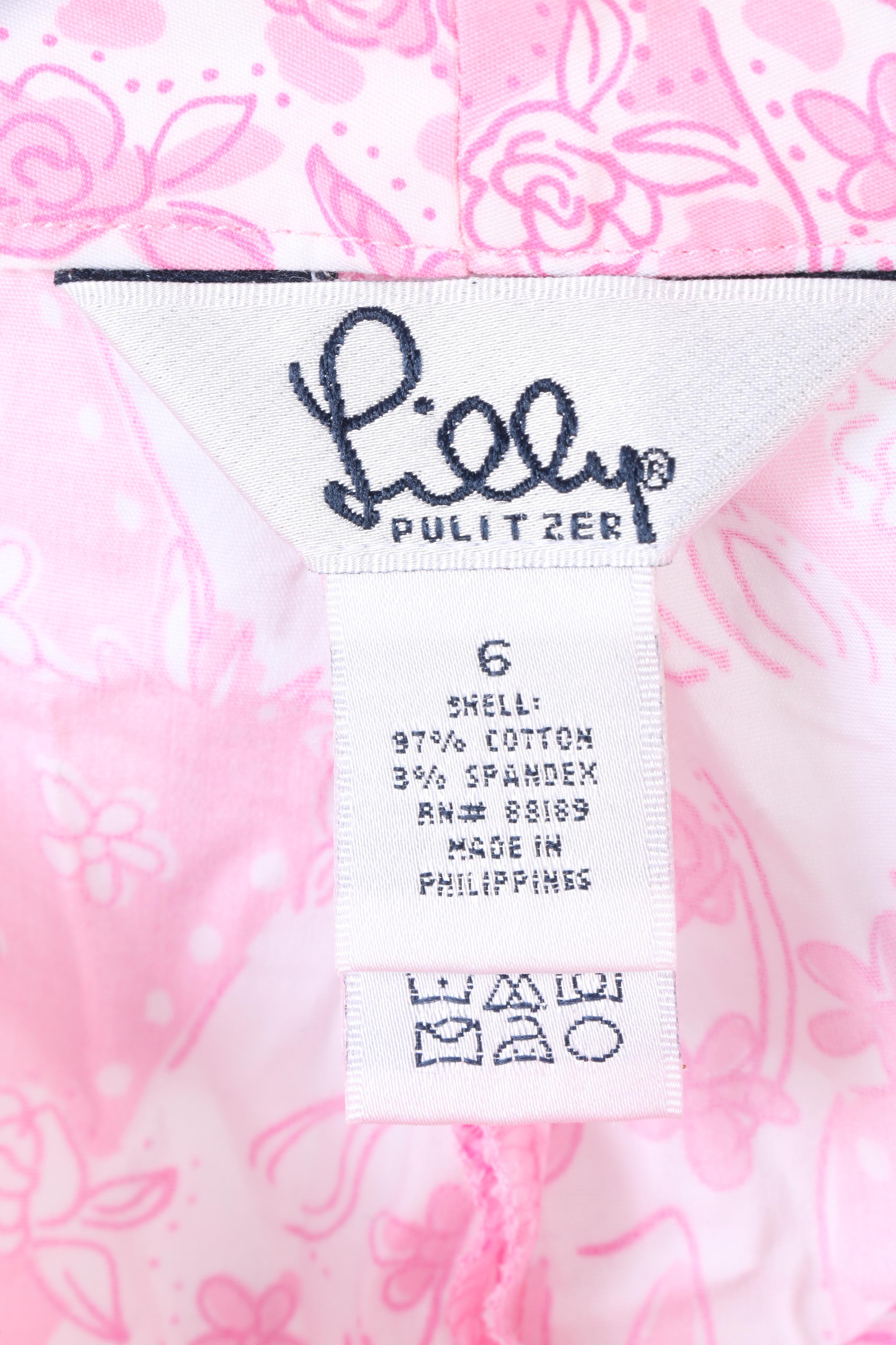 Lilly Pulitzer Pink Capri Pants