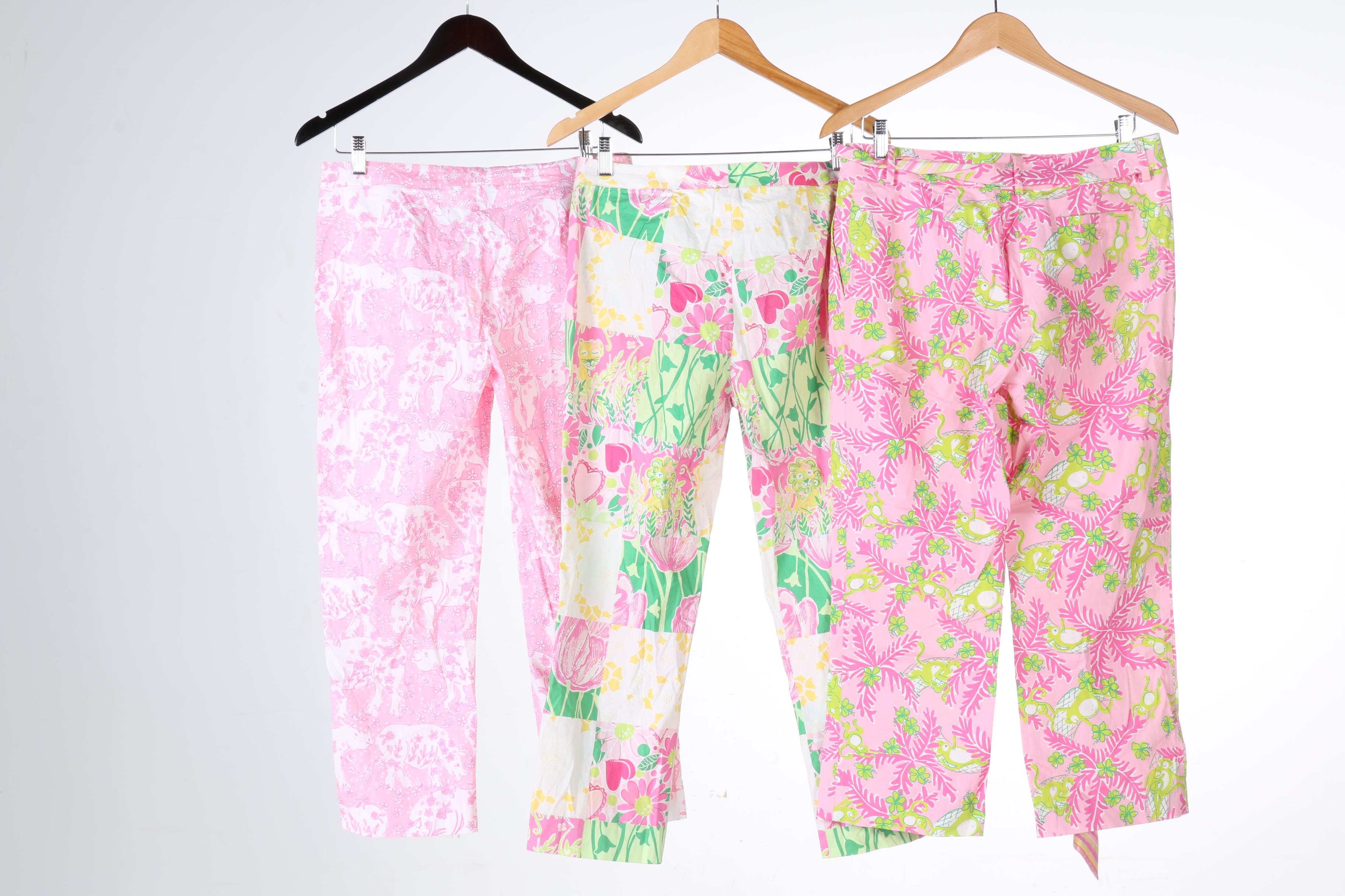 Lilly Pulitzer Pink Capri Pants