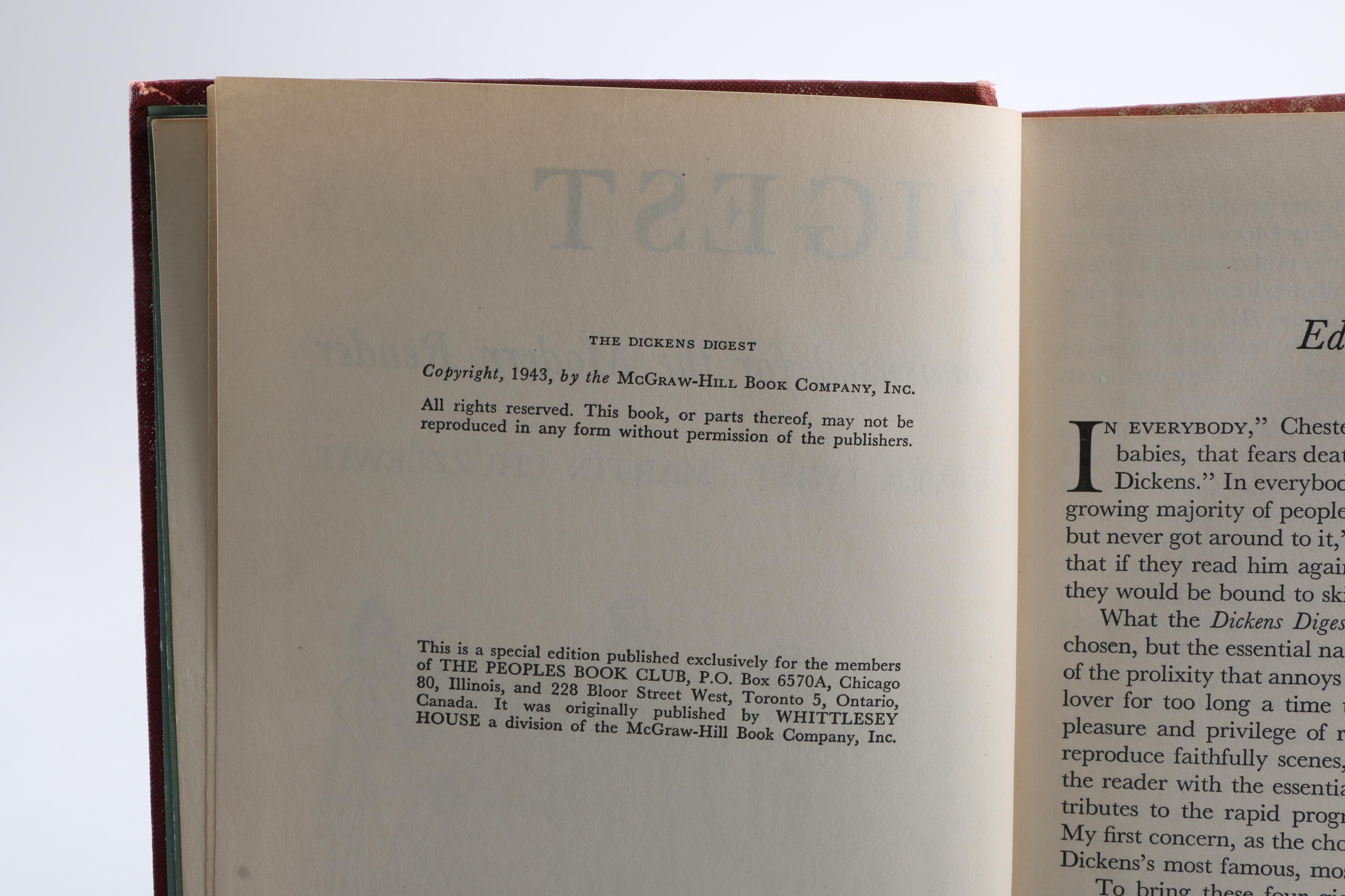 Books With the Works of Charles Dickens