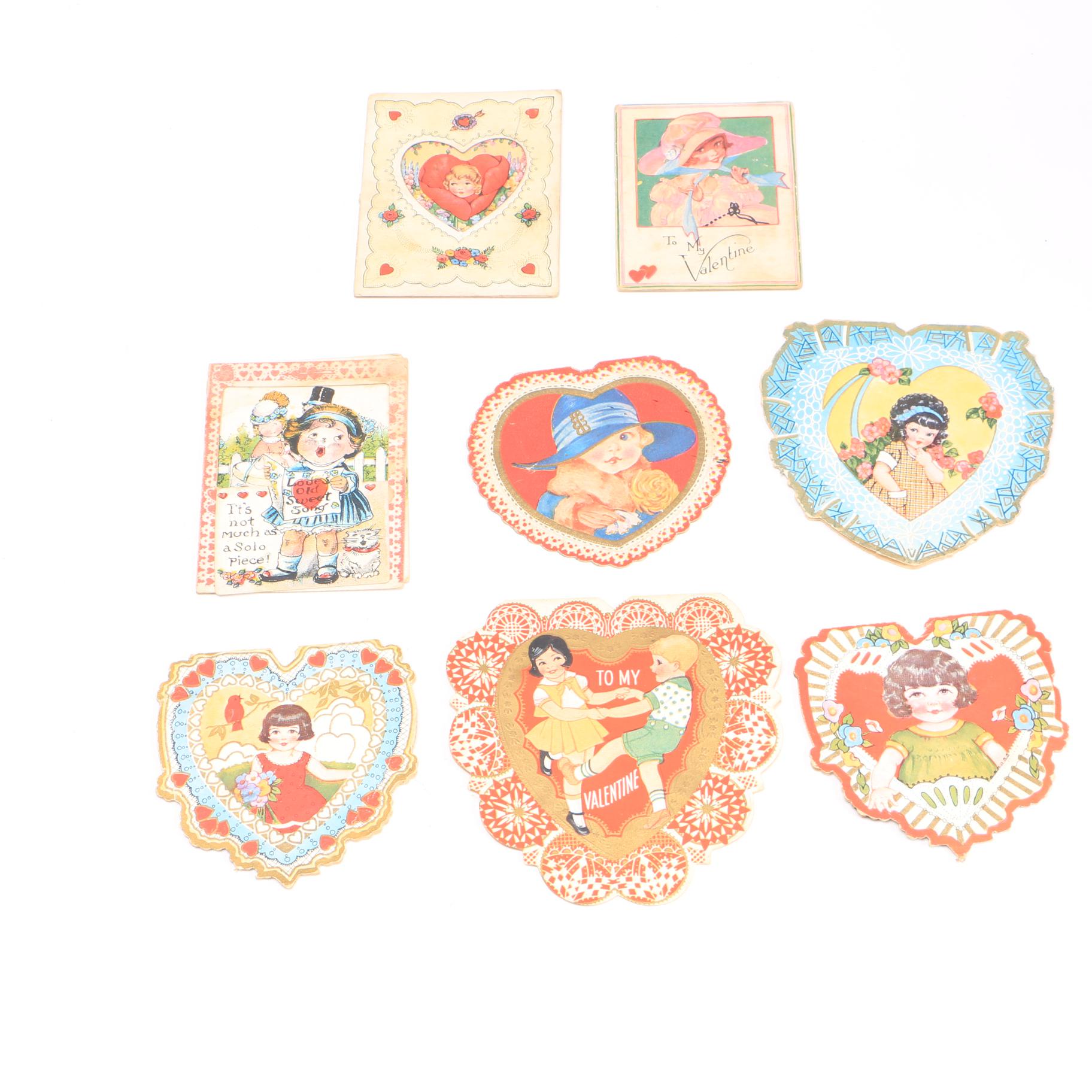 Circa 1920s Valentine Cards