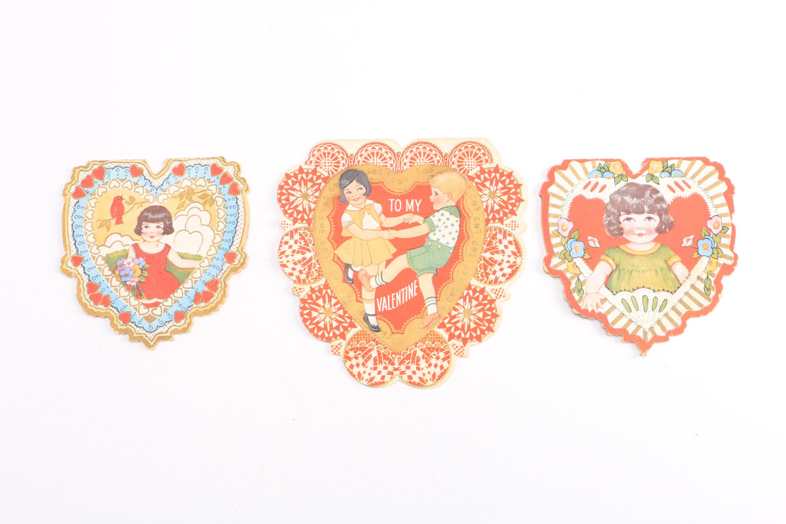 Circa 1920s Valentine Cards