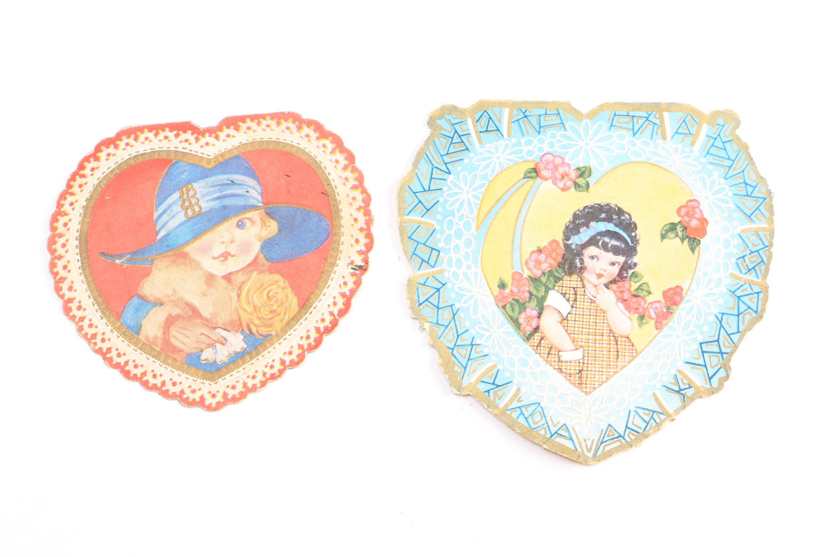Circa 1920s Valentine Cards