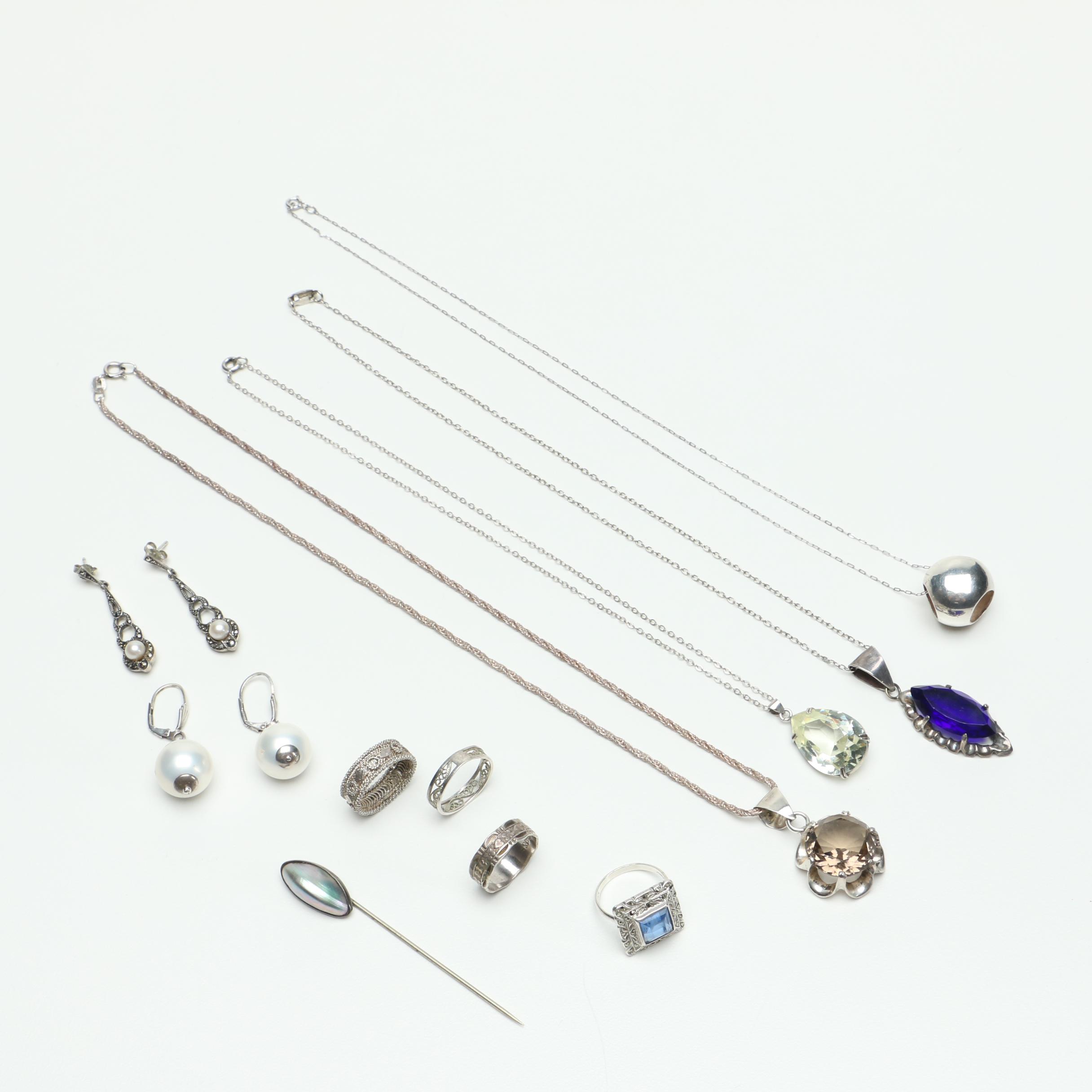 Assortment of Sterling Jewelry