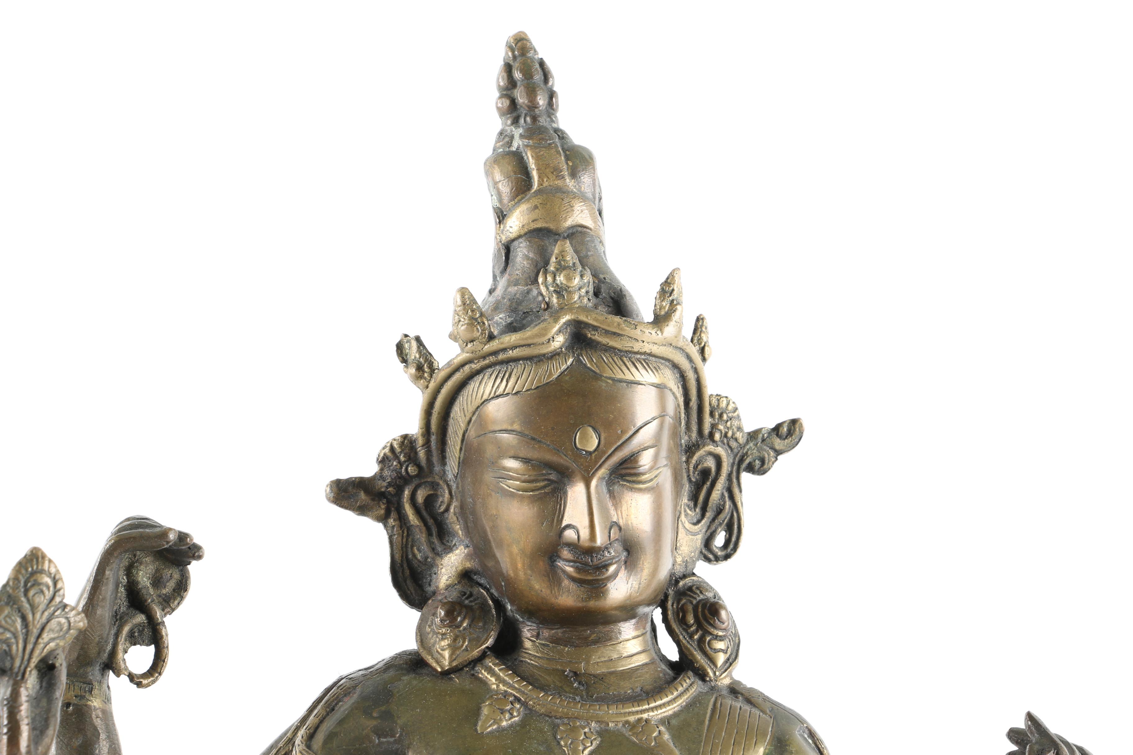 Nepali Style Bronze Sculpture of the Bodhisattva Vasudhara