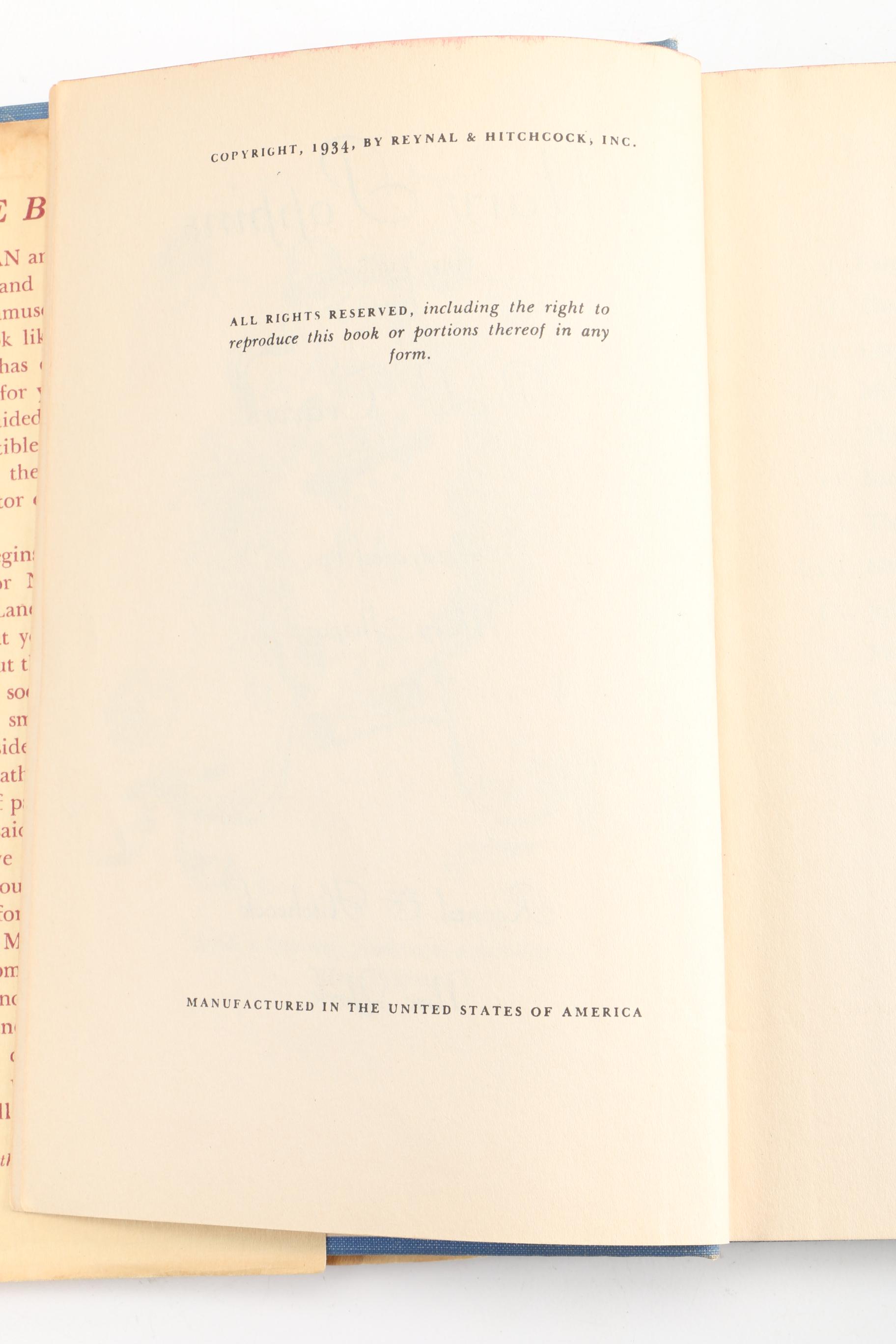 First American Editions "Mary Poppins" with Dust Jacket and "Mary Poppins Comes Back" by P.L. Travers