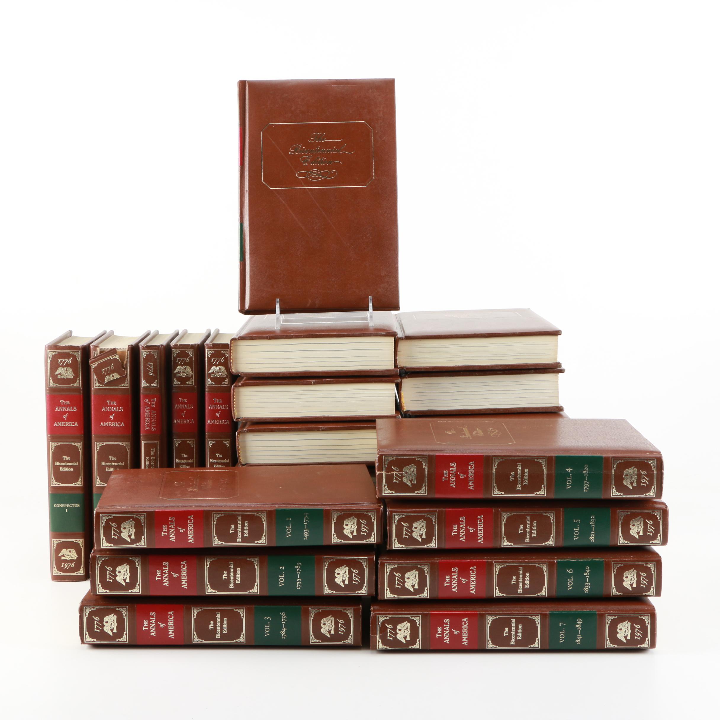 "The Annals of America The Bicentennial Edition 1776-1976"