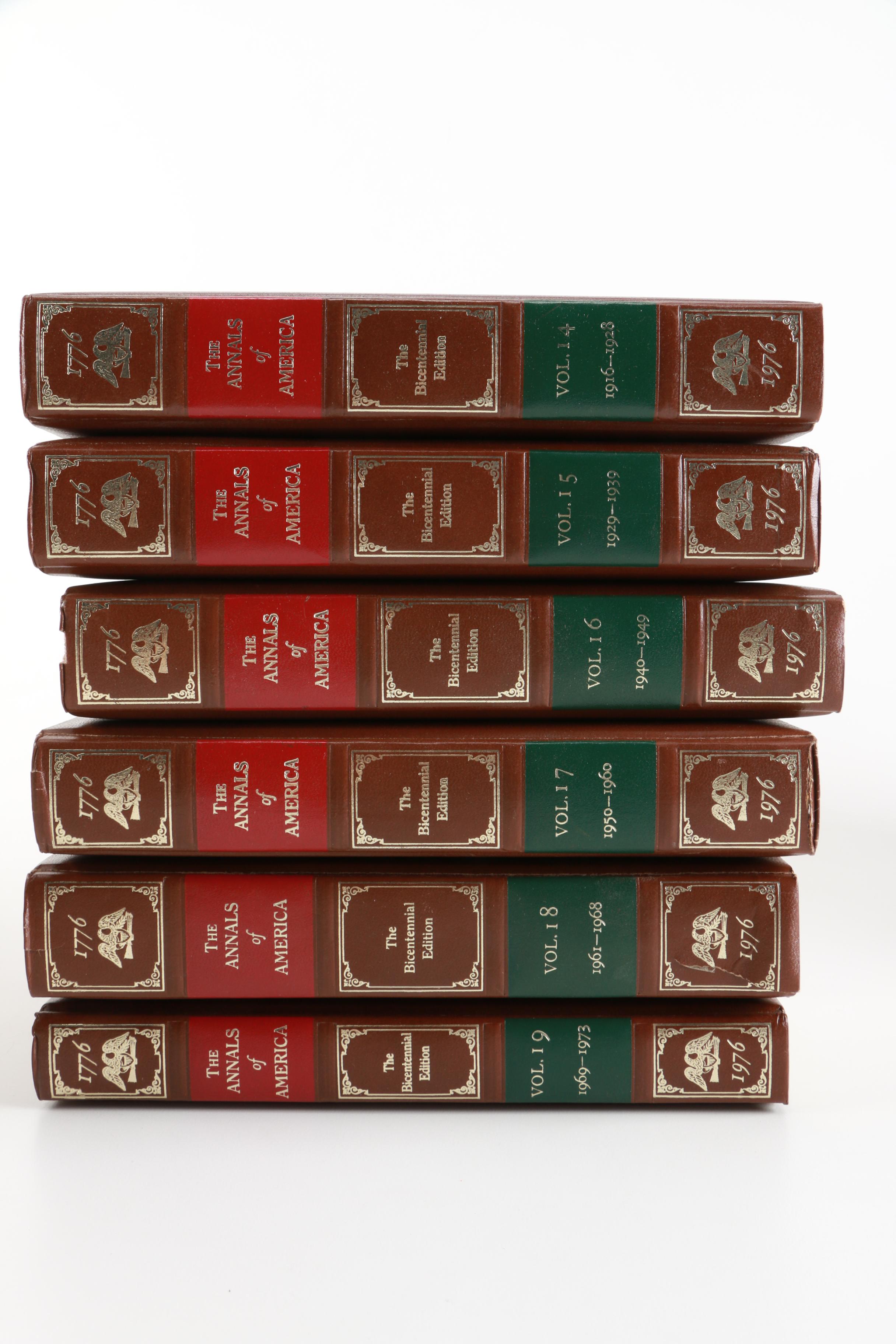 "The Annals of America The Bicentennial Edition 1776-1976"